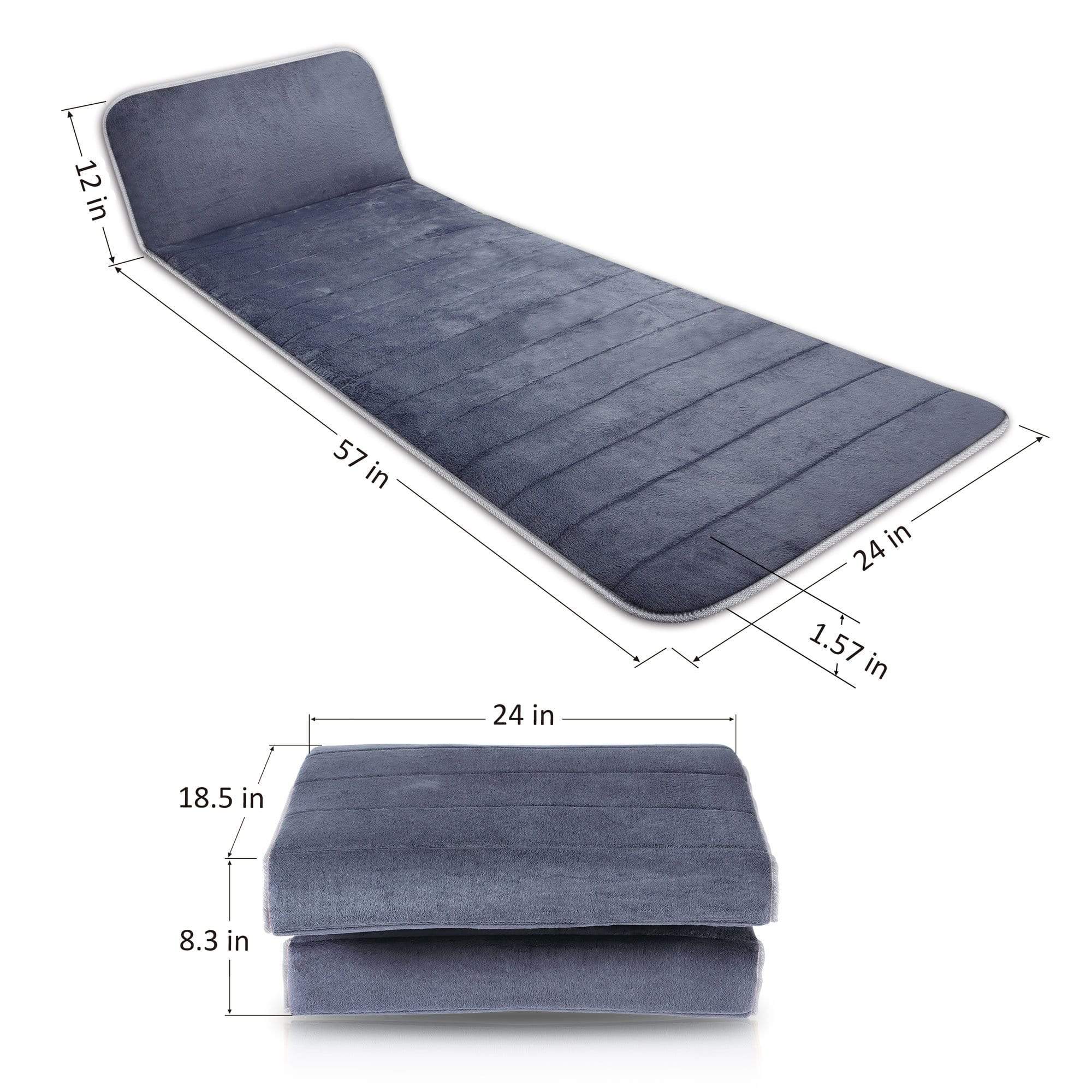 Heated Vibration Massage Mat - Full Body Massage Pad with Memory Foam