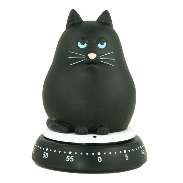 Mekanisk timer katt svart