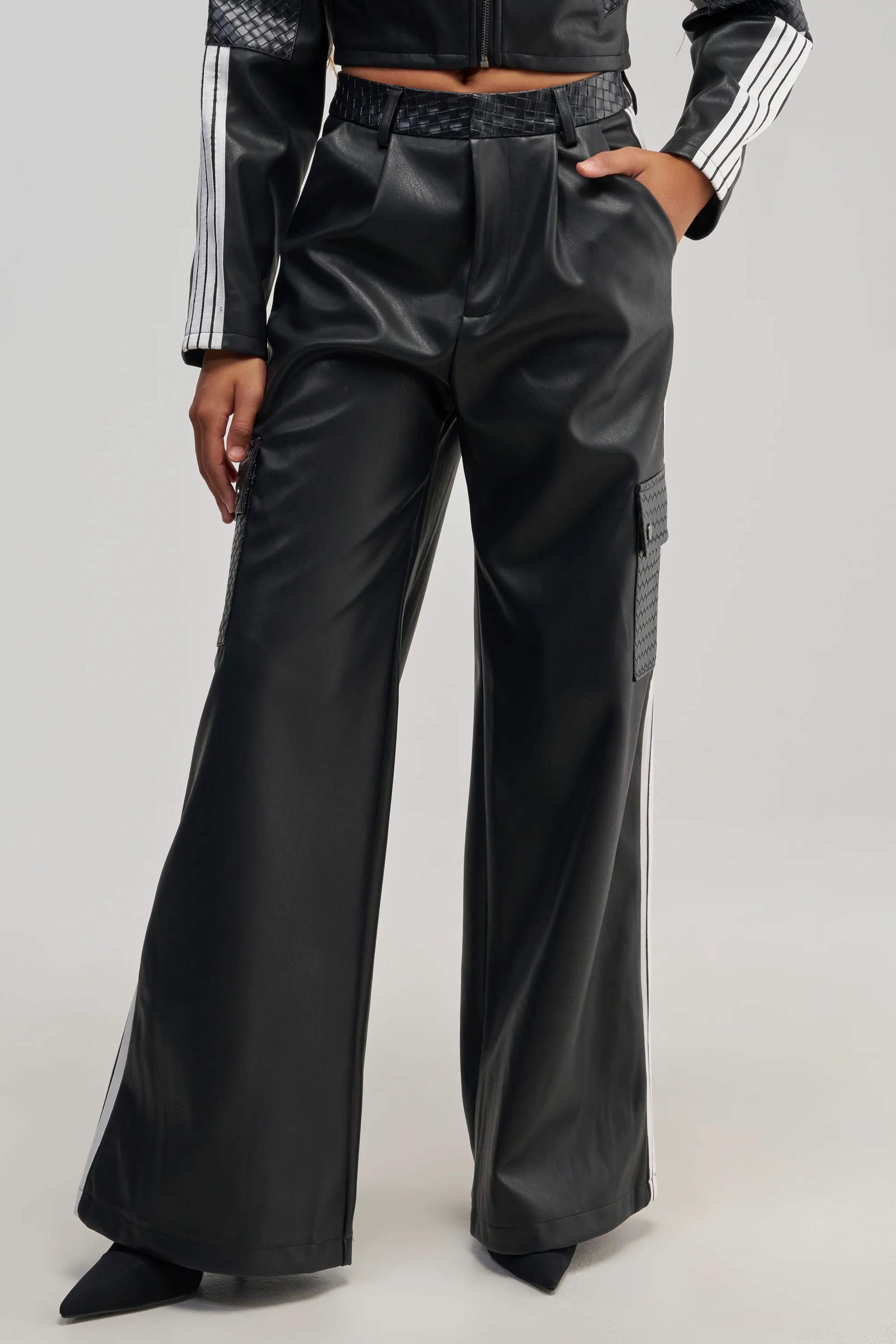 DONT TEST ME FAUX LEATHER TROUSER - Akira Store
