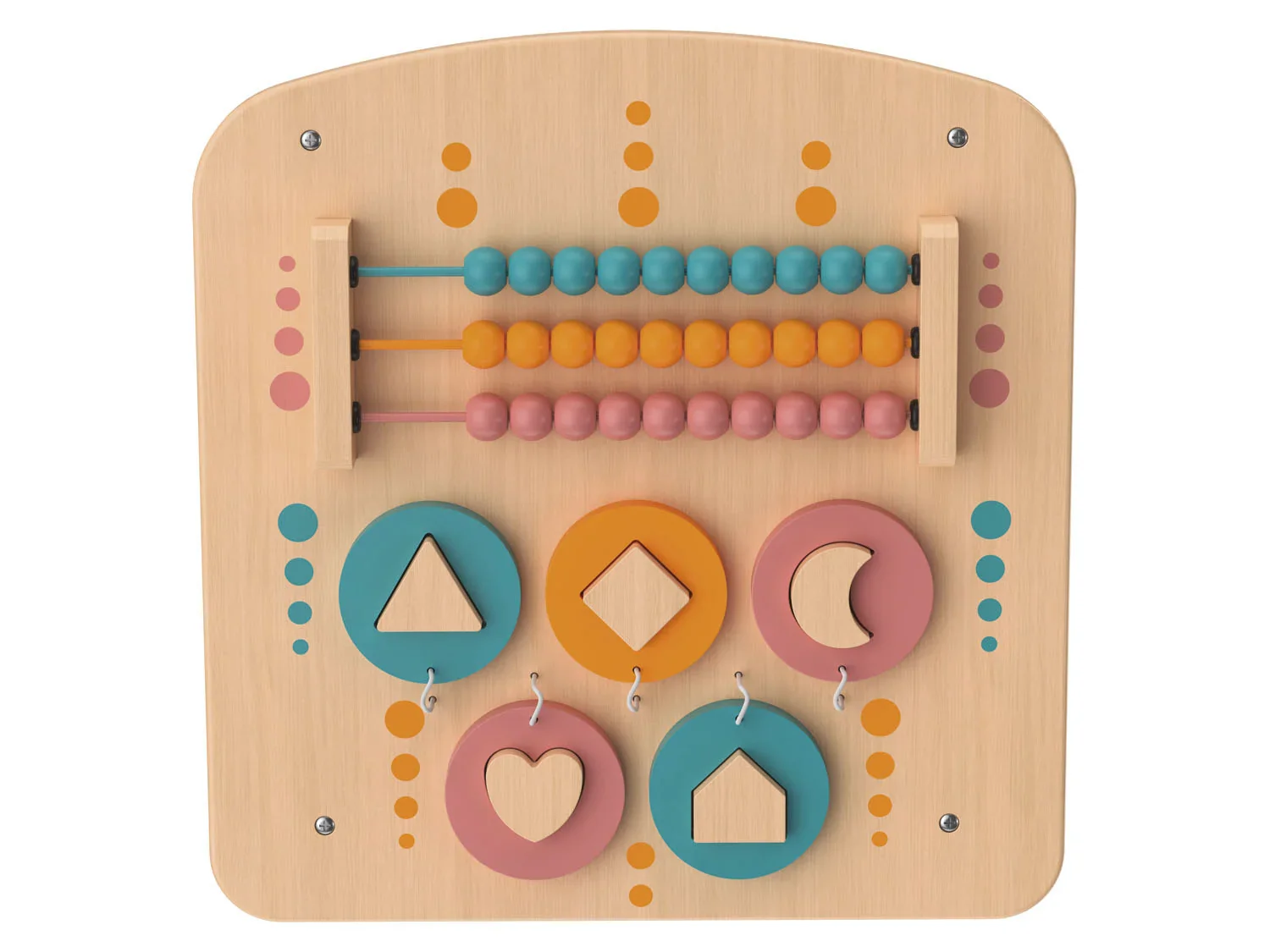 Playtive Jeu mural en bois vritable, 2 pices