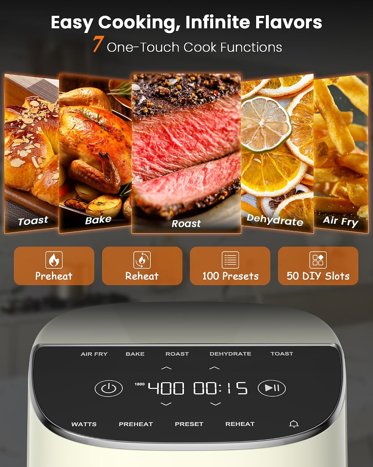 Nuwave Brio Plus Air Fryer 8 Qt, New & Improved, PFAS-Free Ceramic Coating