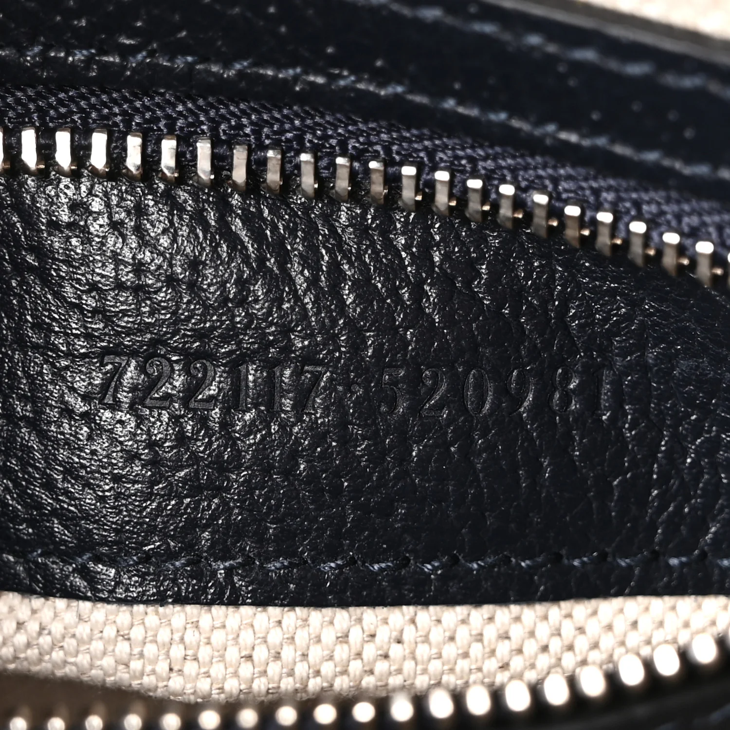 GG Supreme Monogram Textured Dollar Calfskin Web Studded Mini Ophidia Flap Shoulder Bag Beige Blue