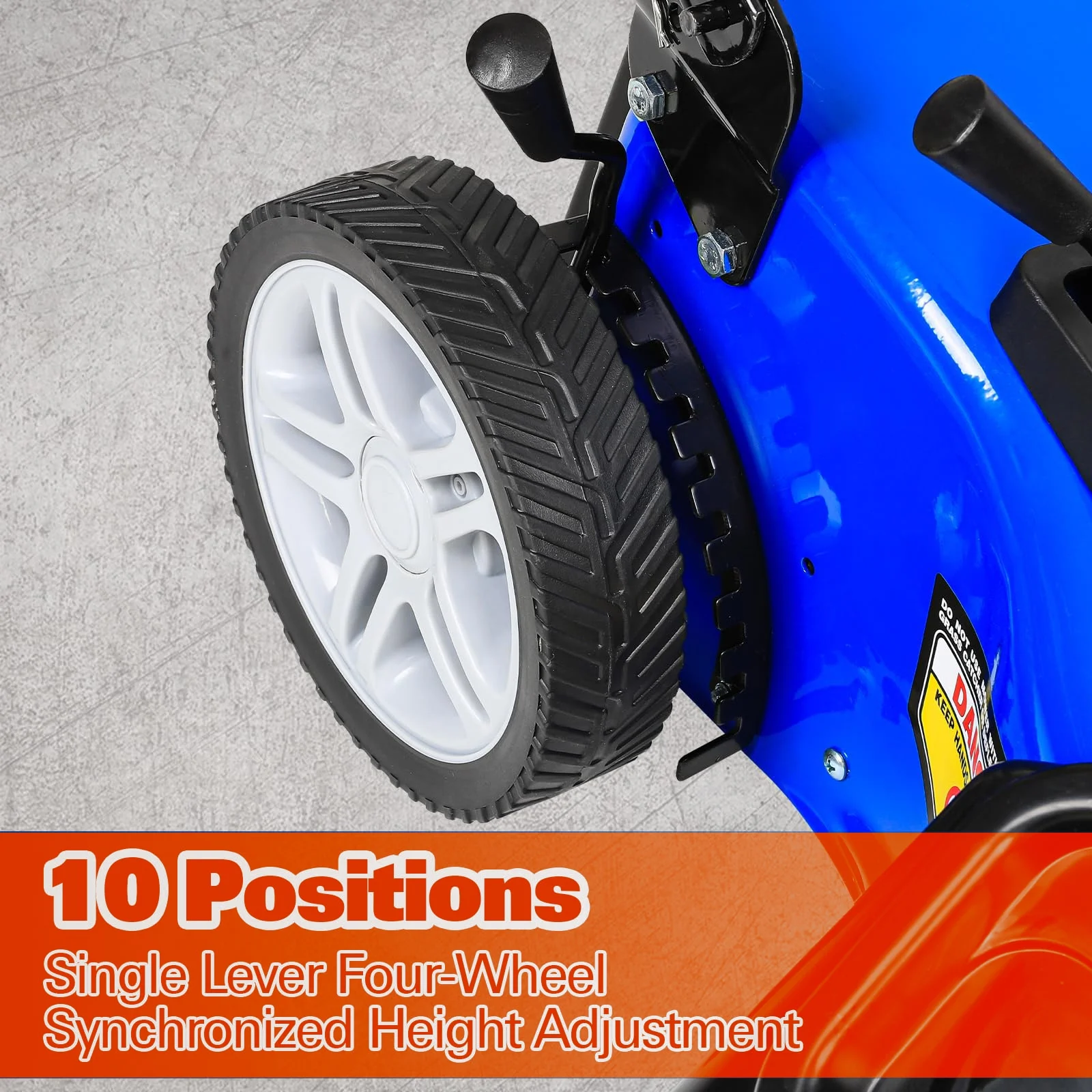 Anlibatt 21 in Gas Lawn Mower, Gasonline Lawnmower Walk - Behind Push Mowers with Bagging 201cc 5.7HP 4 - Cycle OHV Engine, Adjustable Cutting Height Gas Powered Lawnmower