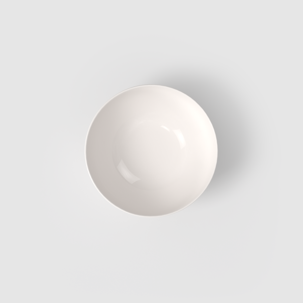 For Me Appetizer/ Dessert Bowl - White, 6.8 oz, Premium Porcelain