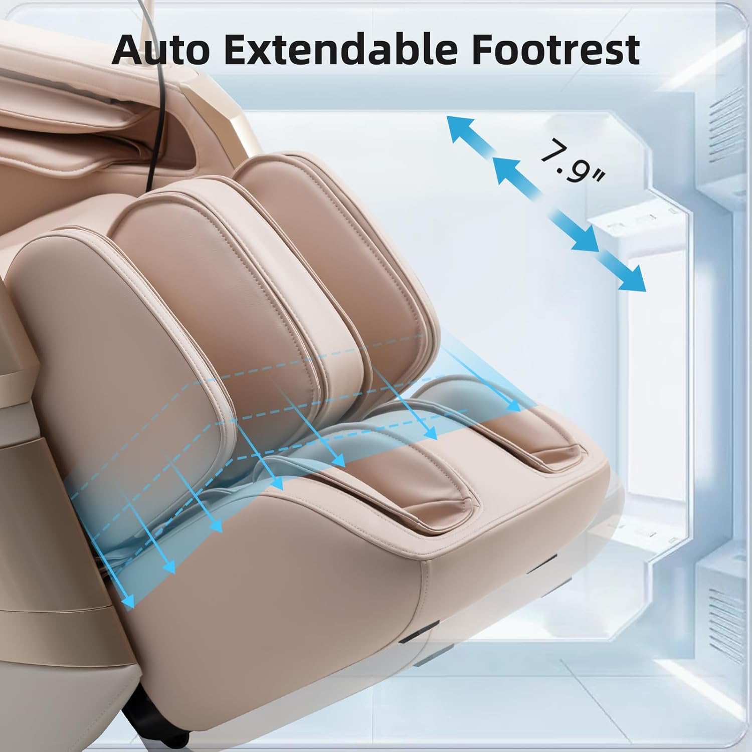 MassaMAX MT339 4D Massage Chair  Full Body Recliner with Auto Footrest  Zero Gravity  OTA Cloud Tech  SL Track  Deep Yoga Stretch  27 Modes  APP  AI Control  and Heating (Golden)