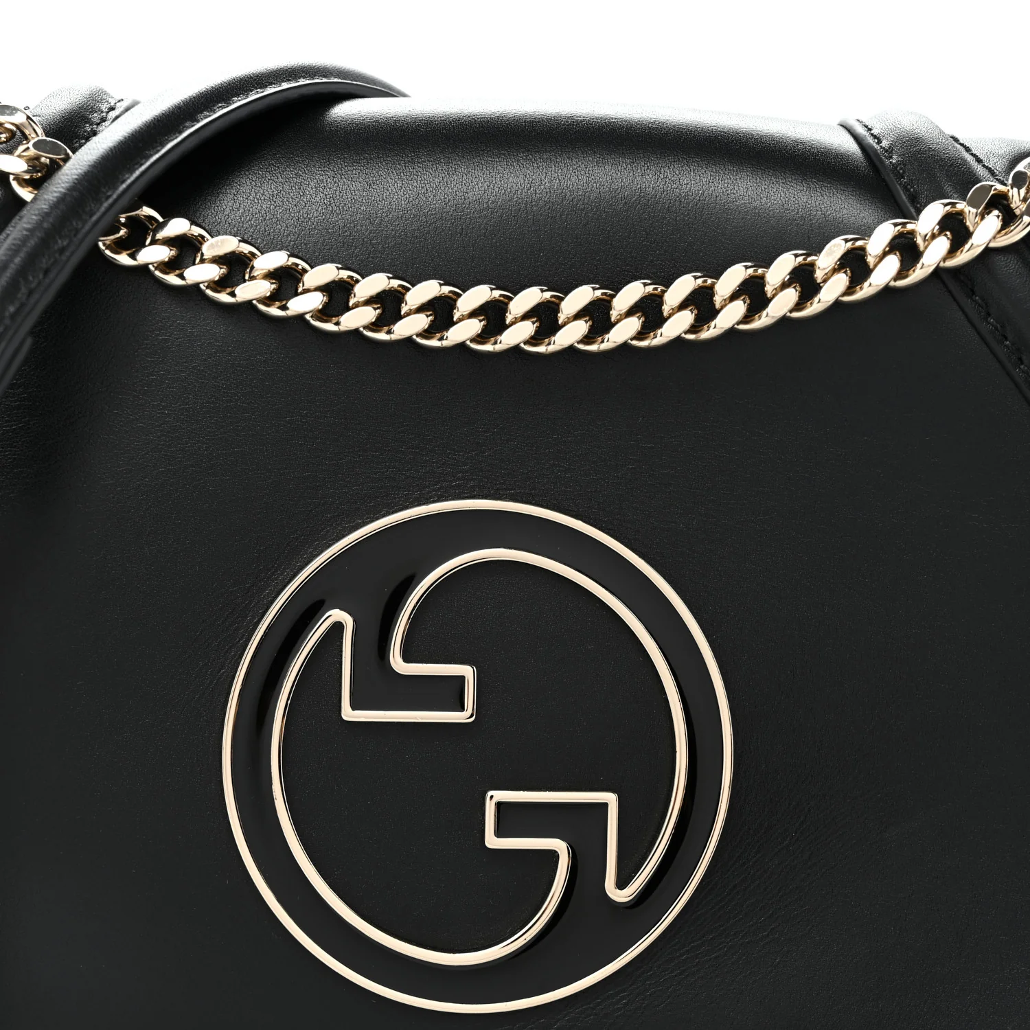 Calfskin Blondie Medium Shoulder Bag Black