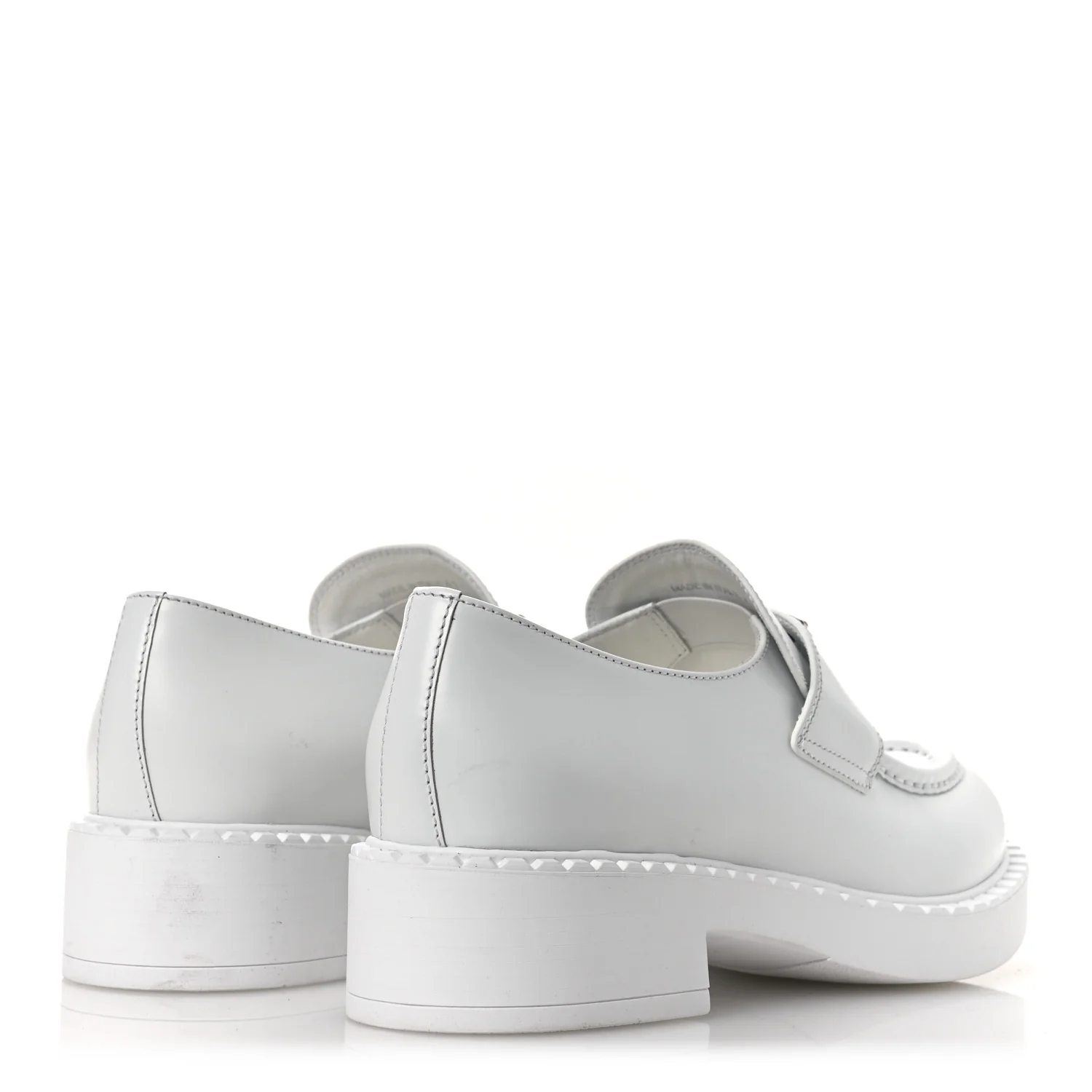 Spazzolato Triangle 50mm Loafers 41 White