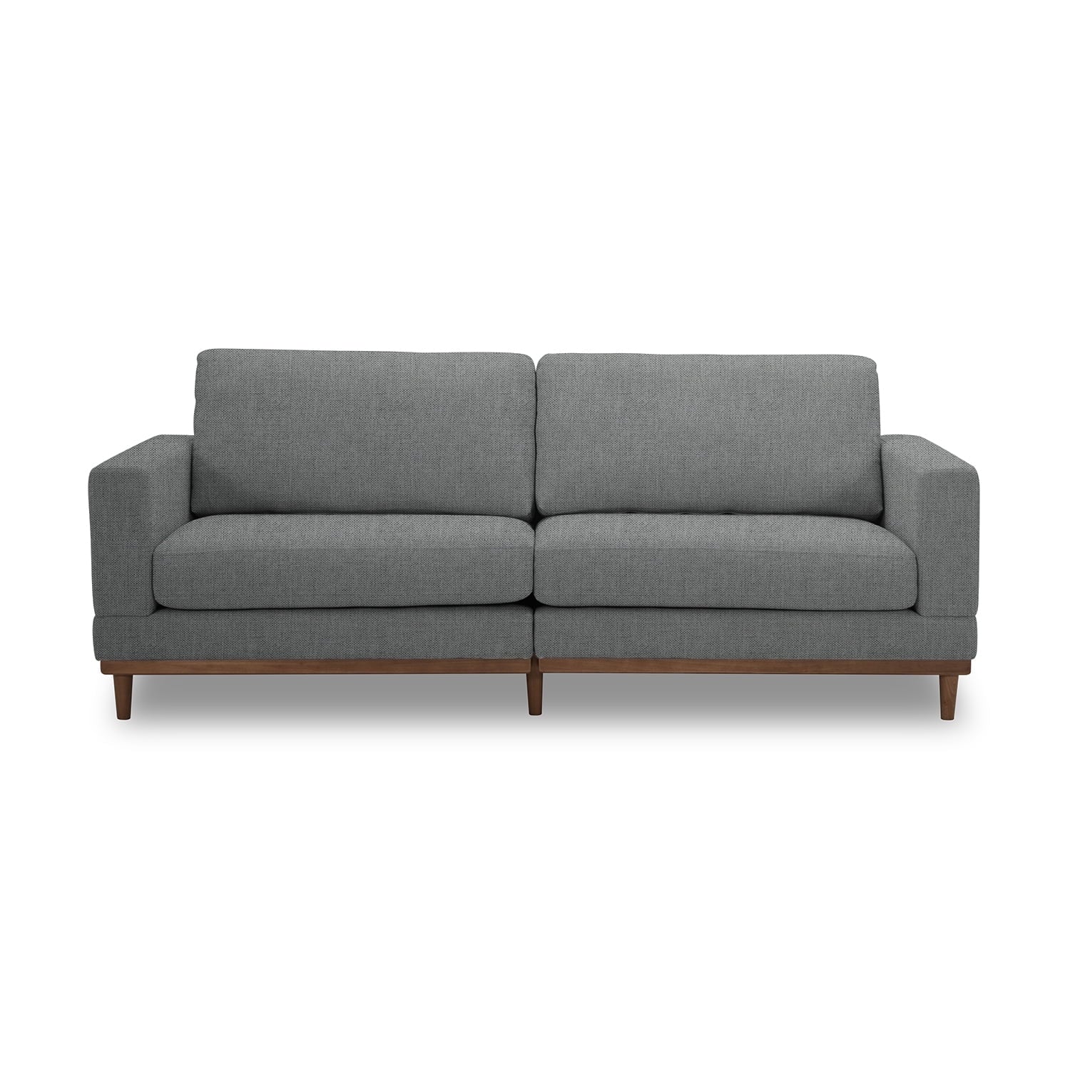 Better Homes & Gardens Springwood Wood Frame 83.46 Couch, Beige Velvet