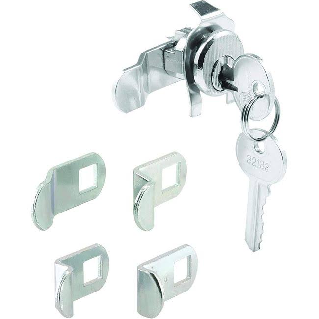 Prime-Line S 4140 Mailbox Lock - Replacement, Multipurpose Mailbox Lock for Several Brands - Nickel Finish, Ilco 1003M Keyway, Opens Counter-Clockwise