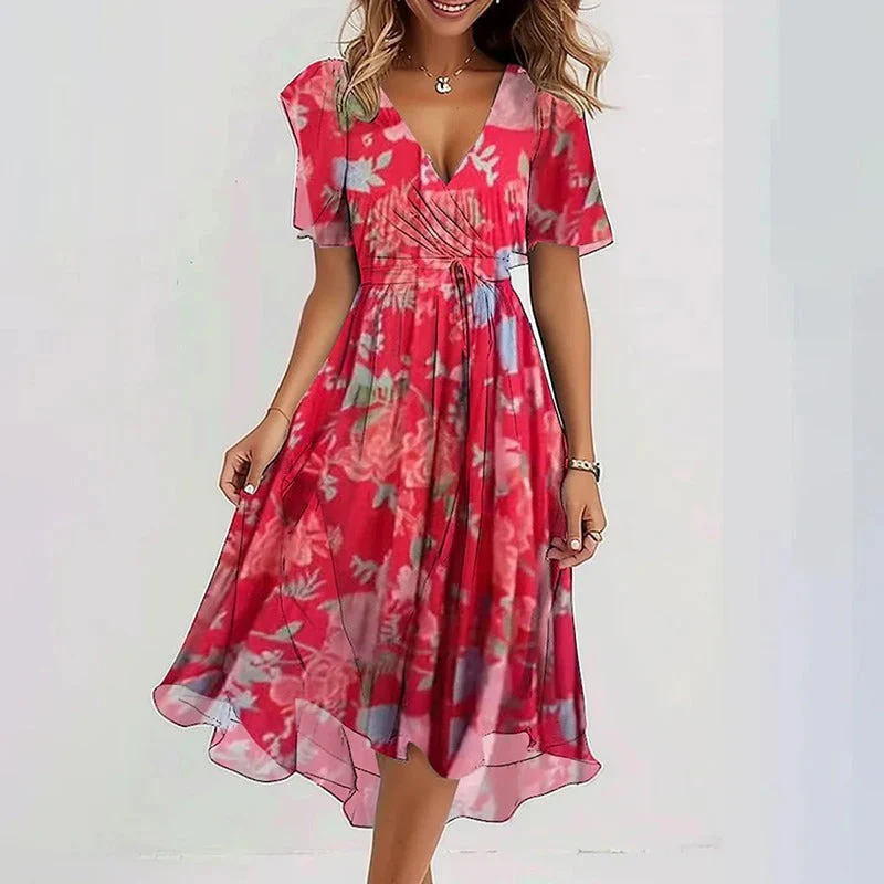 Robe féminine élégante et éclatante