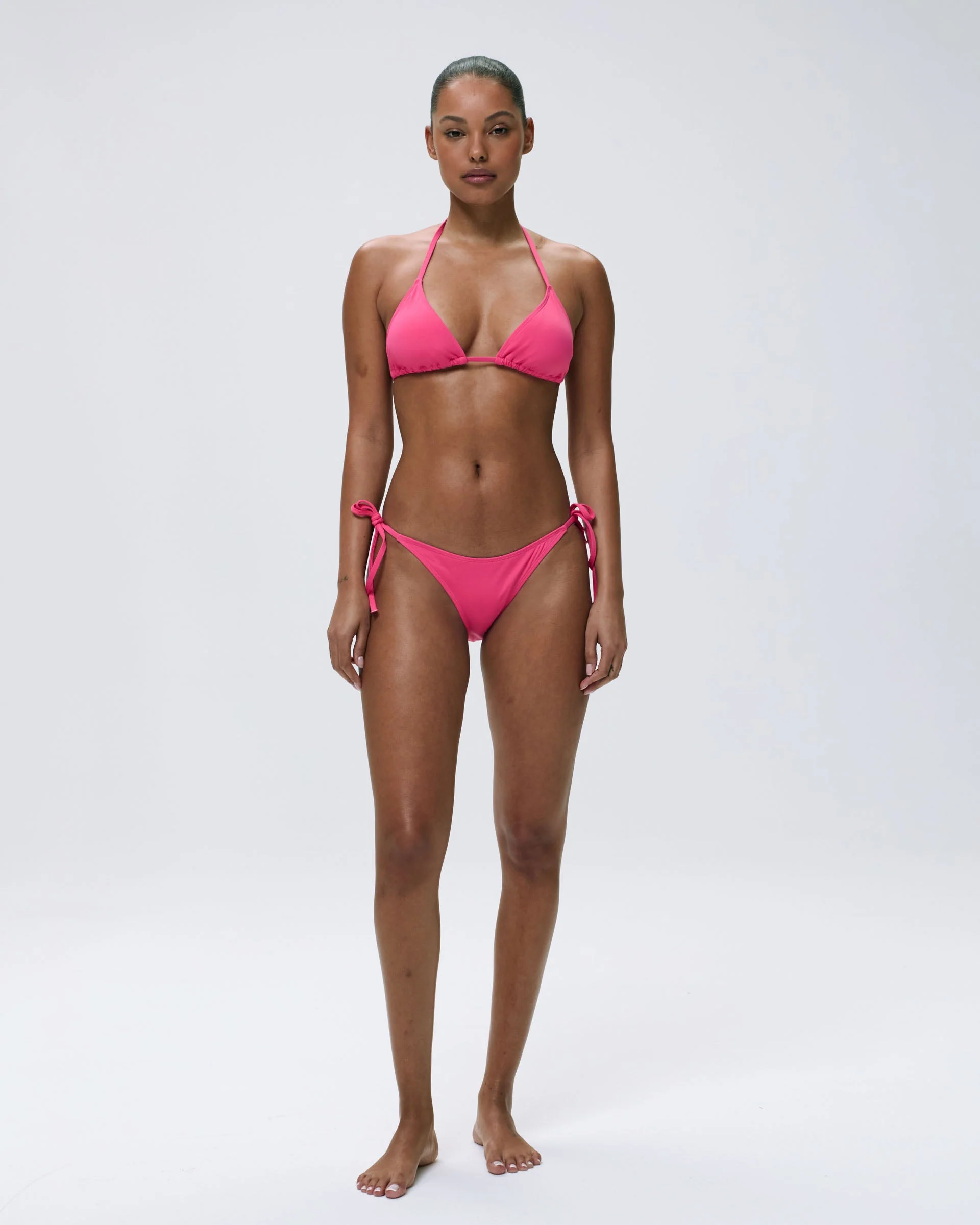Tie Side Bikini Bottom - Hot Pink