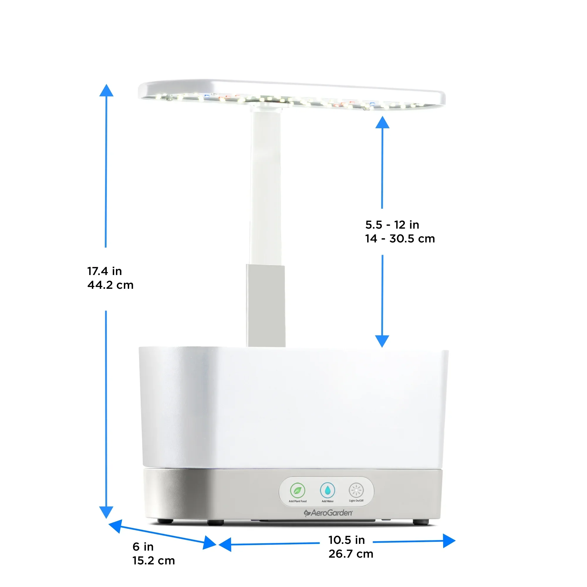 AeroGarden Harvest, White with Gourmet Herbs Seed Kit