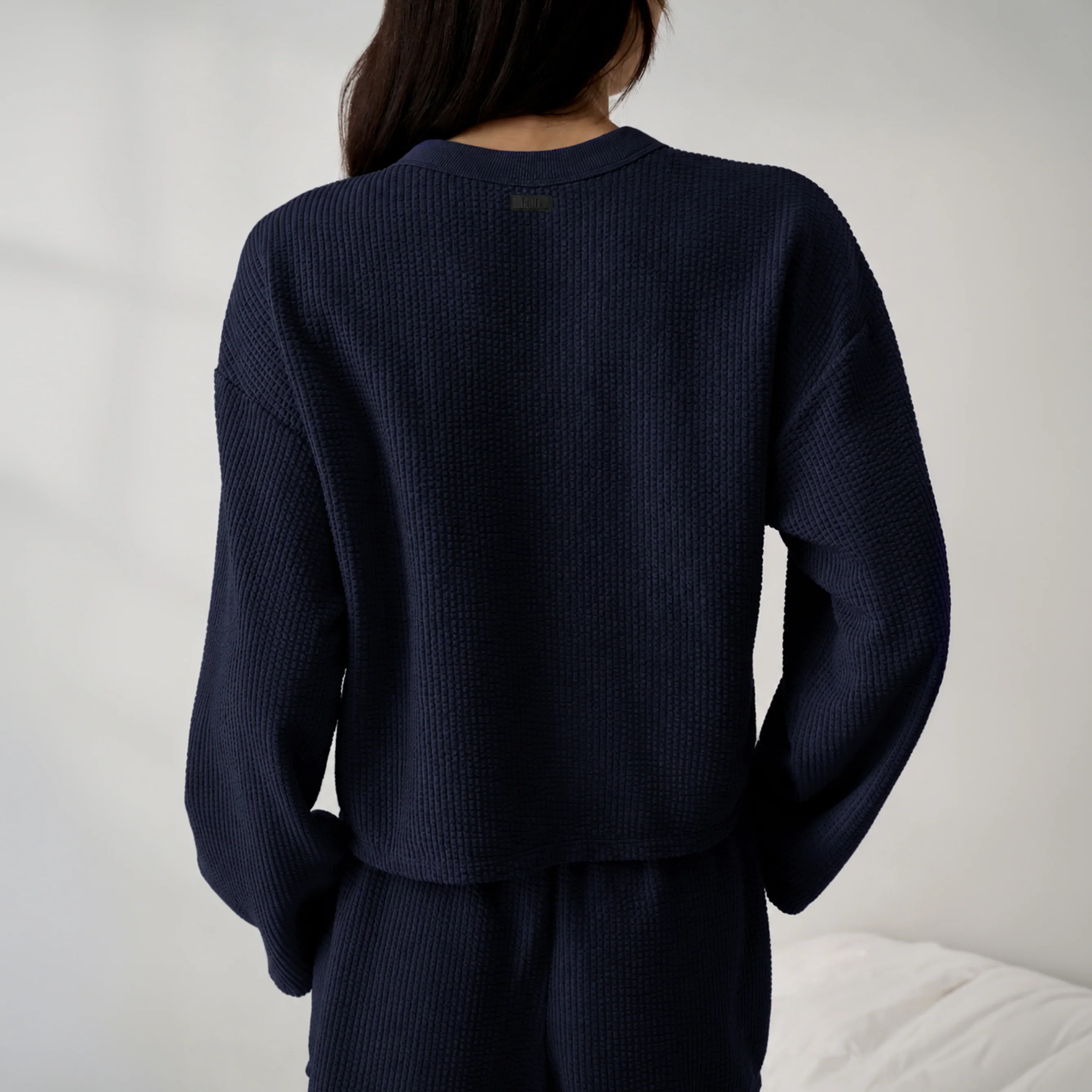 Organic Cotton Seersucker Wide Sleeve