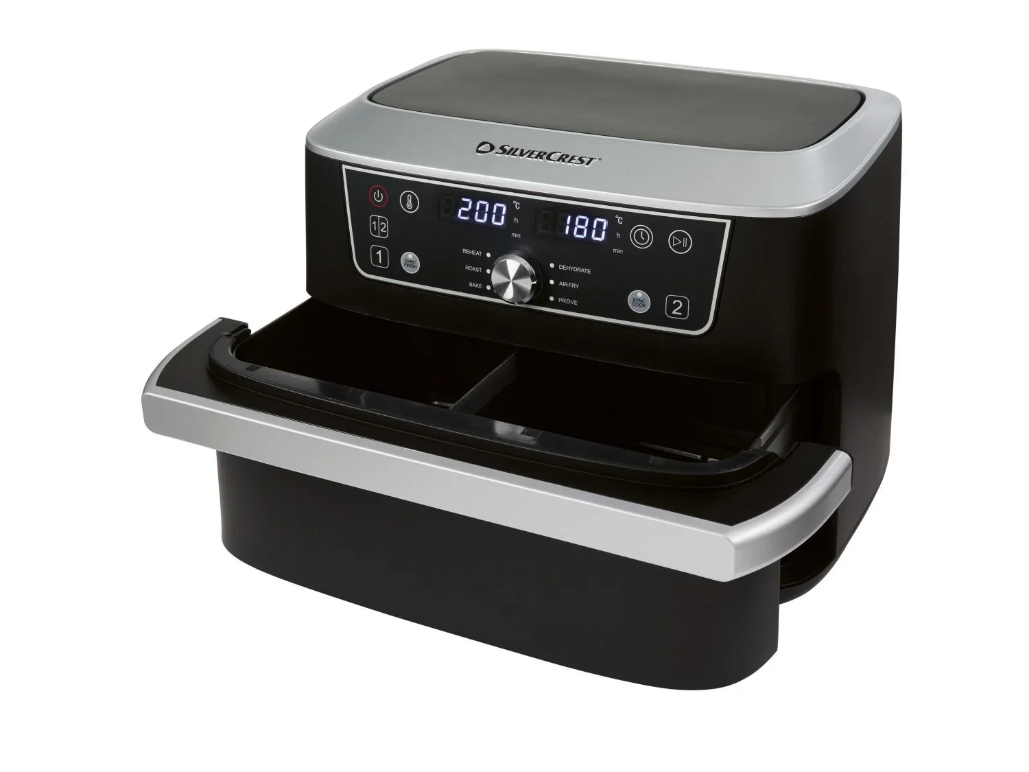 SILVERCREST Friteuse  air chaud double compartiment