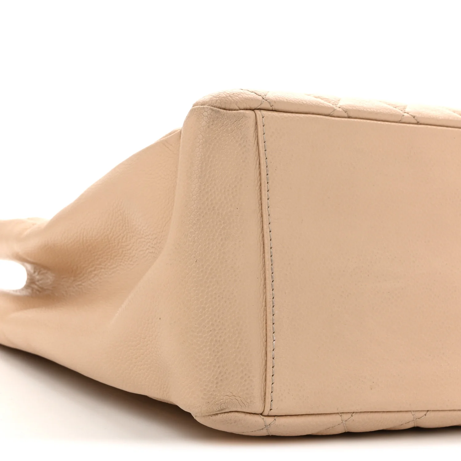 Caviar Quilted Grand Shopping Tote GST Beige Clair