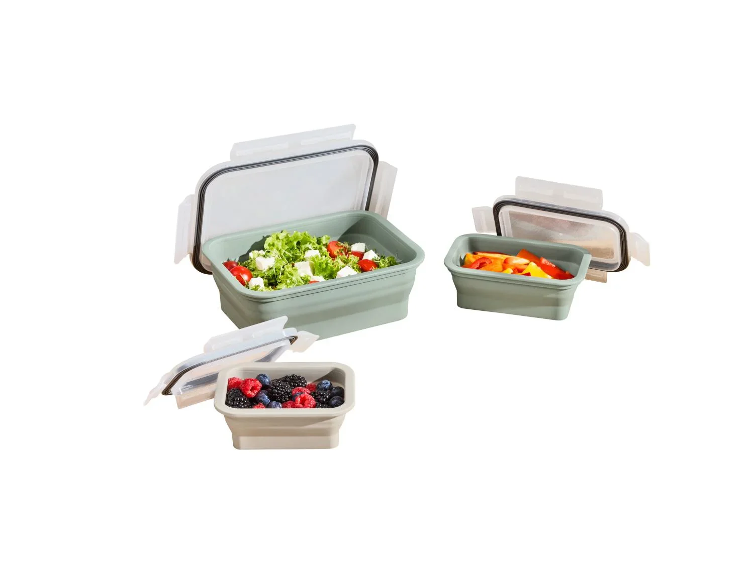SILVERCREST Set de botes de conservation ou Bote repas pliable