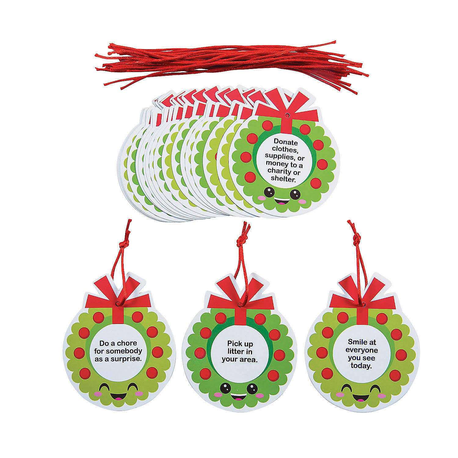 Fun Express Acts of Kindness Christmas Ornaments (Set of 24)