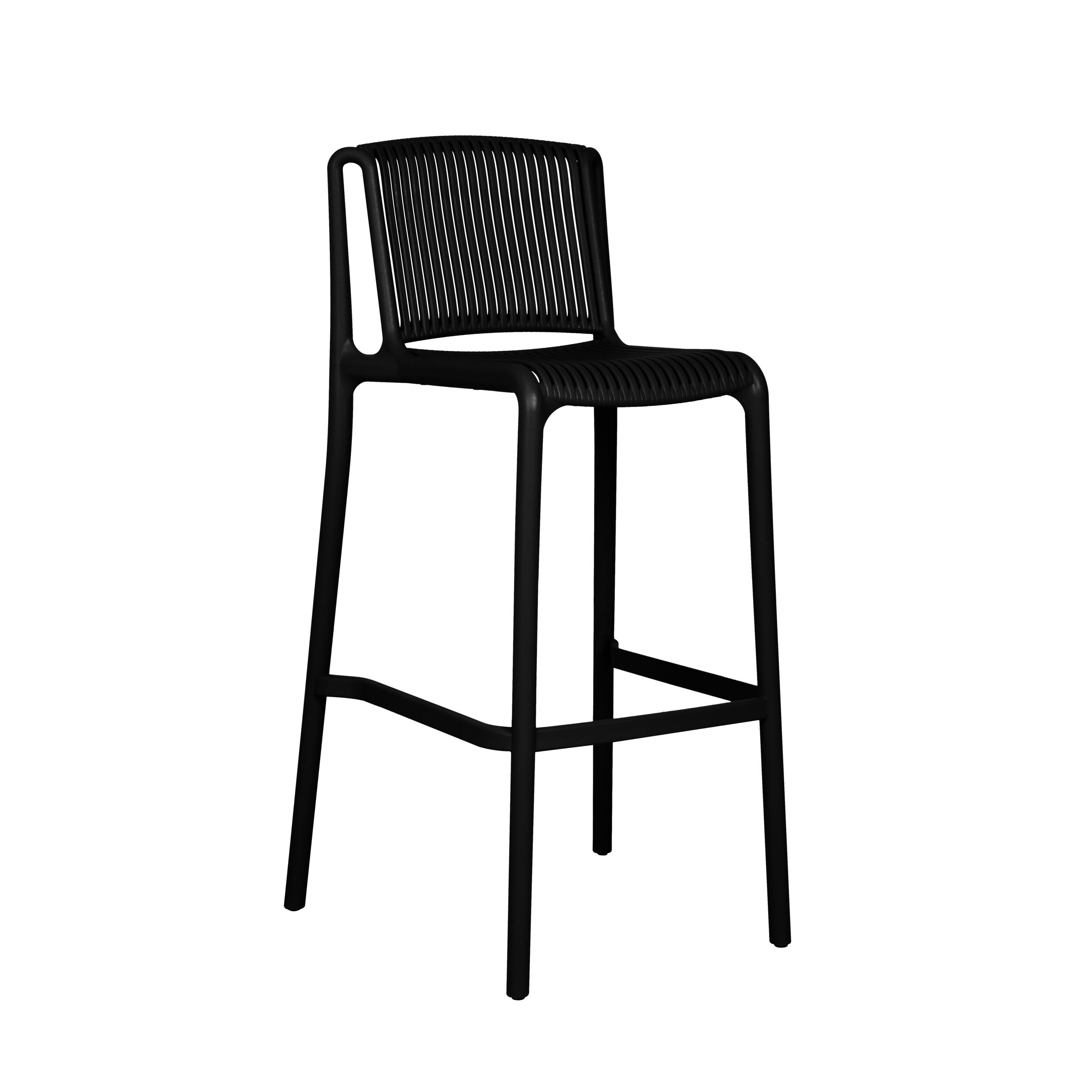 Lucco Bar Stool Black
