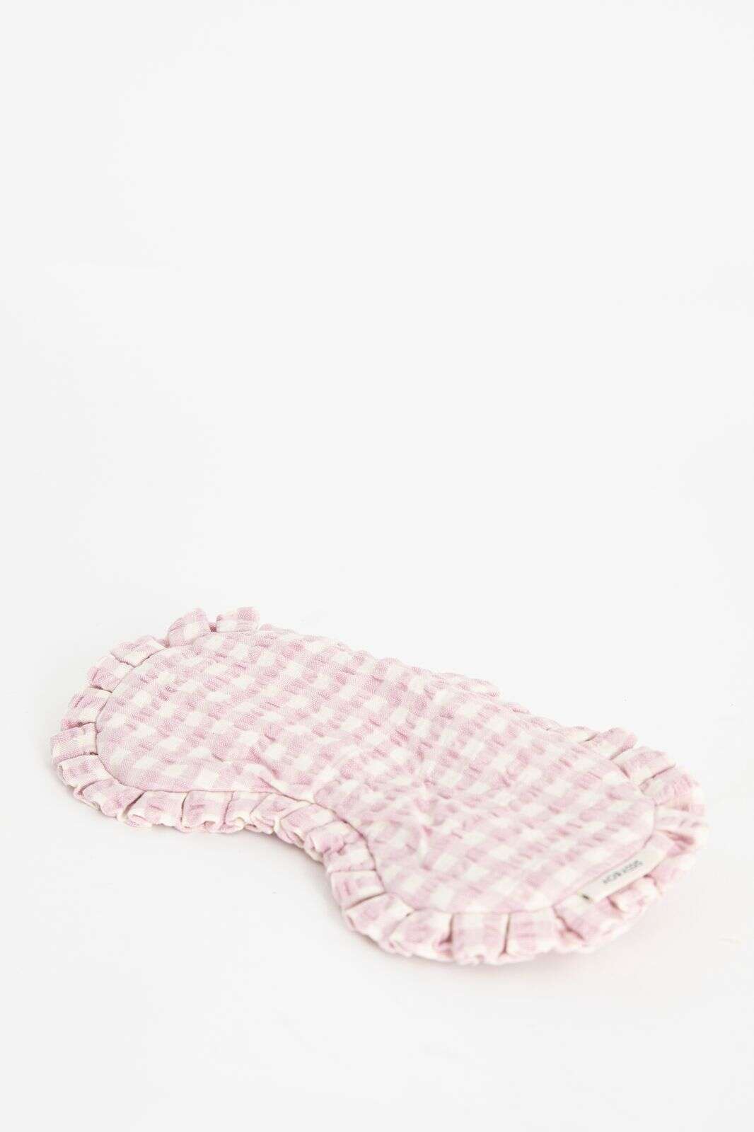 Lichtpaars geblokt oogmasker