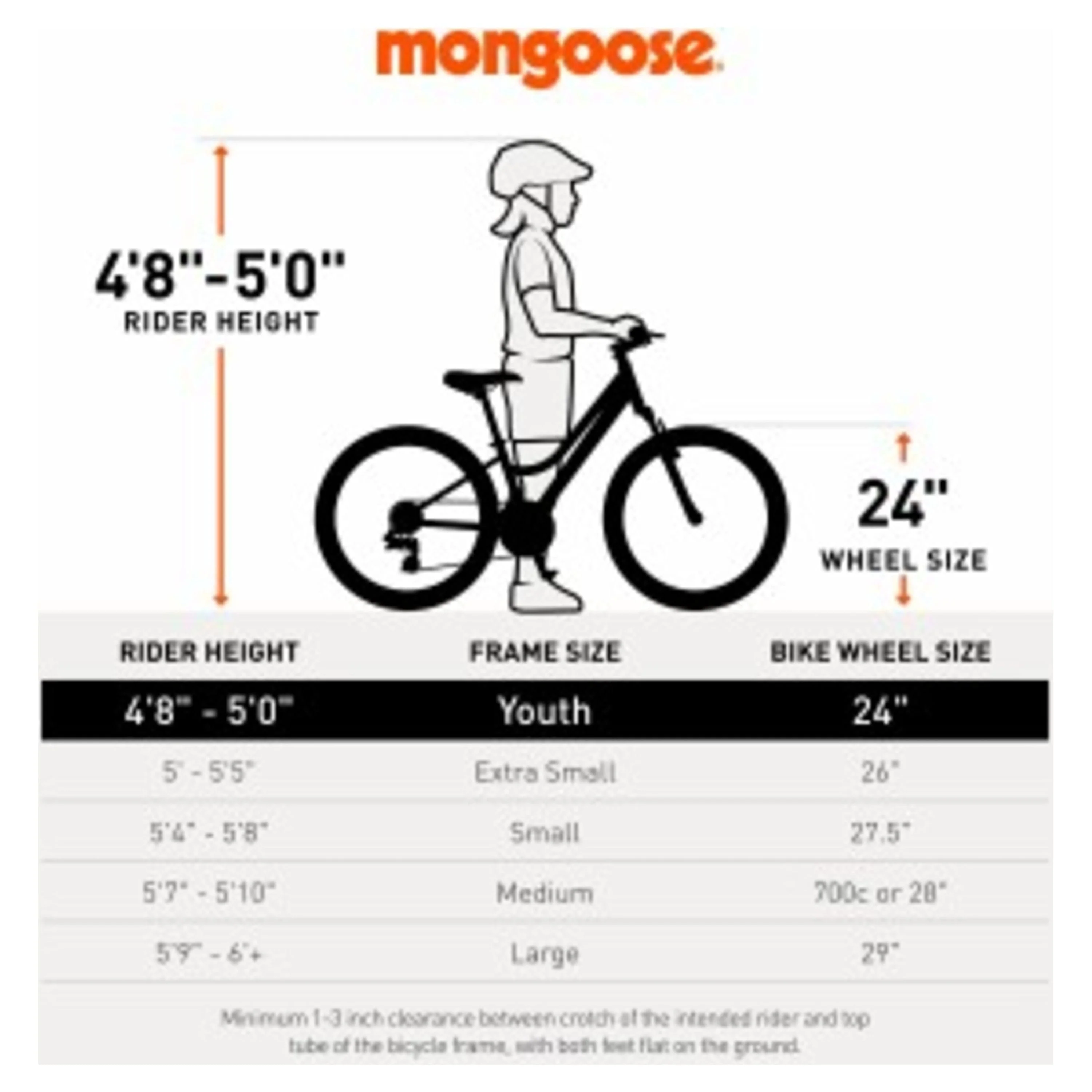 Mongoose 24 - In. Excursion Unisex Mountain Bike, Black, 21 Speeds