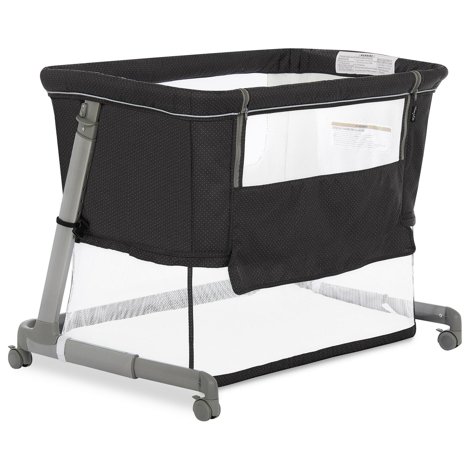 Waves 3-in-1 Baby Bassinet. Bedside Sleeper and Playard in Dark Grey. JPMA Certified - Image 9