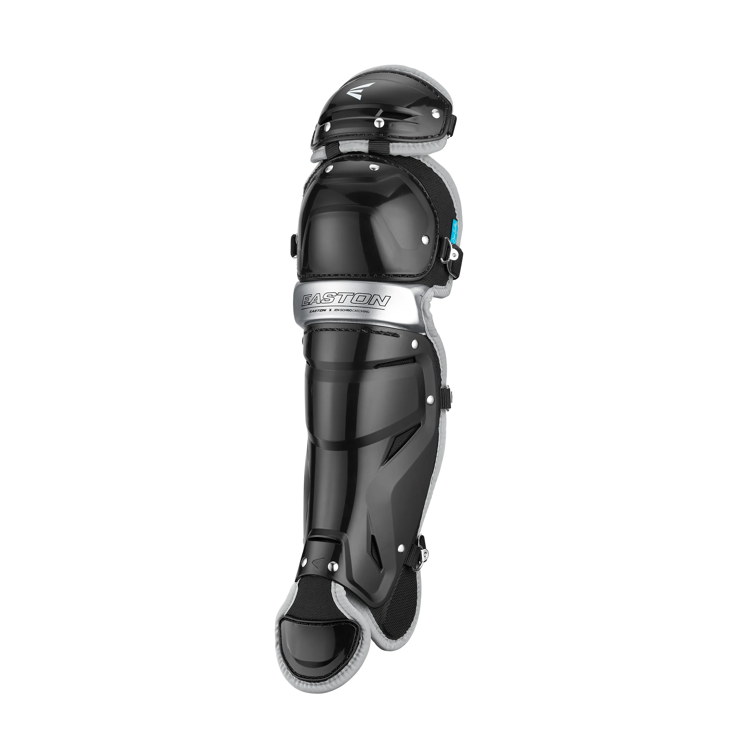 Jen Schro THE FUNDAMENTAL Catcher's Gear Kit, Medium, Black/Silver(M) - Image 9
