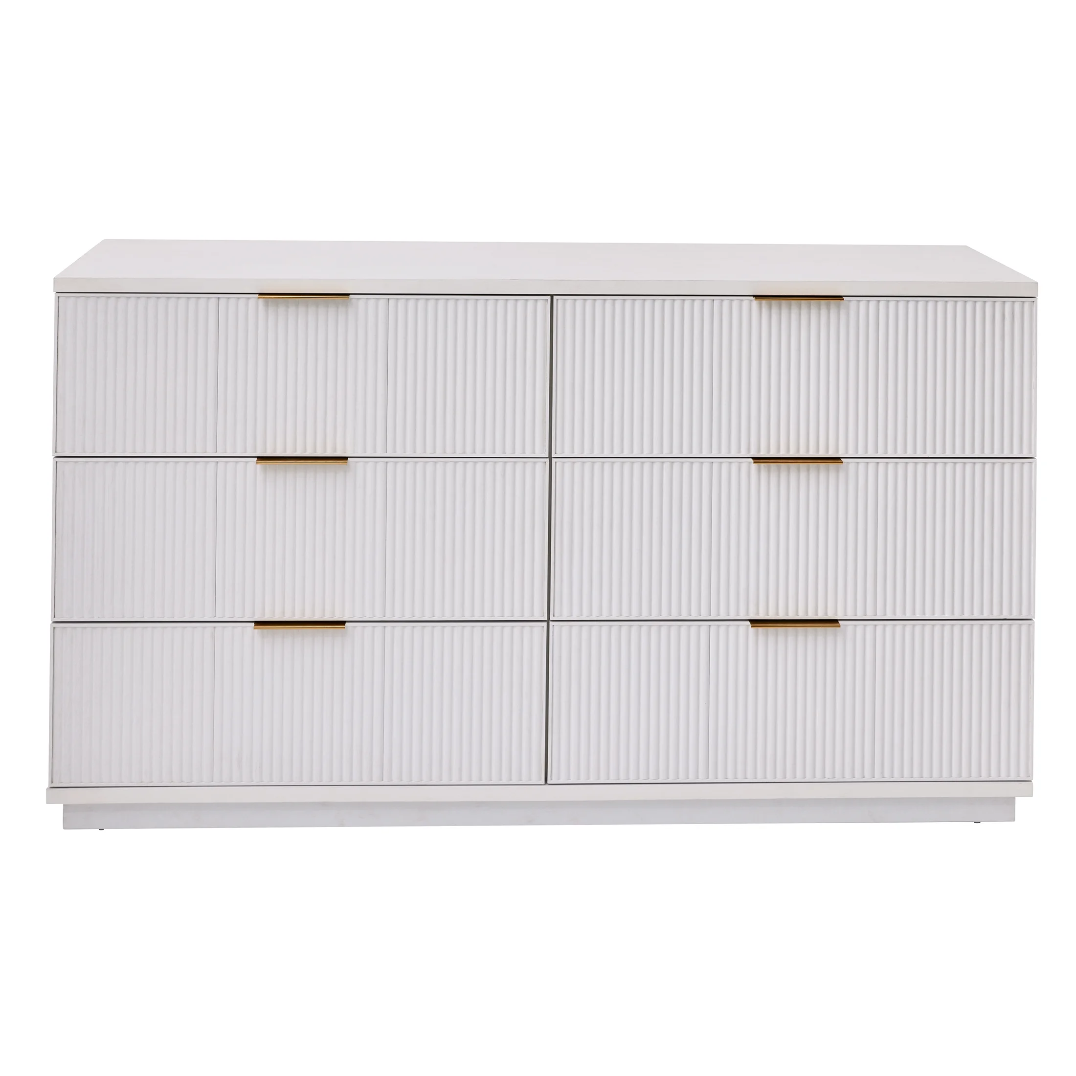 Better Homes and Gardens Lillian 6 Drawer Dresser, White