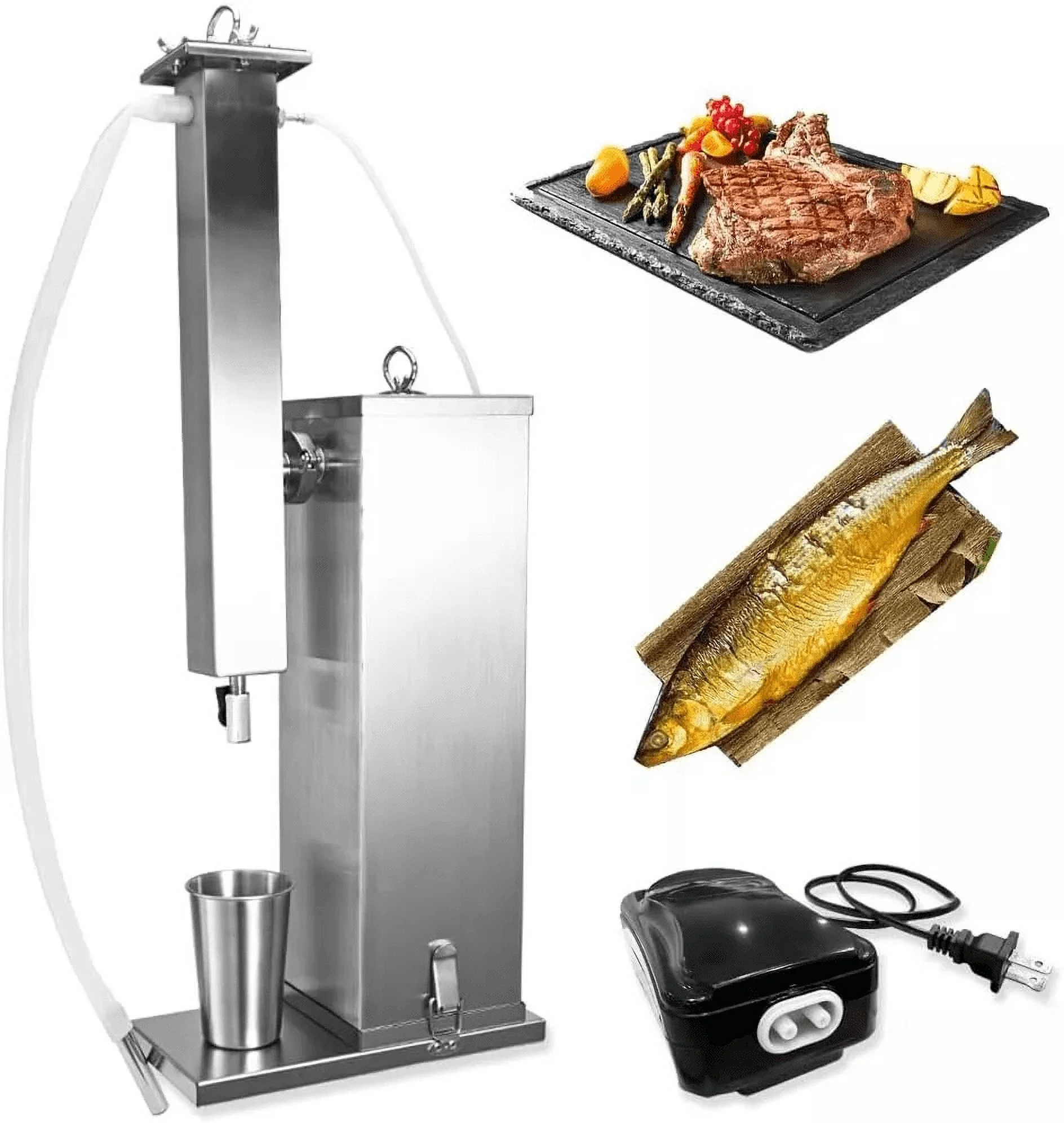 Cold Smoke Generator 10 Hour Extra Long Smoke Portable Electric BBQ Smoke Generator Outdoor Smoker Accessories For Meat Vegetables Electric Smoke Maker - Image 7