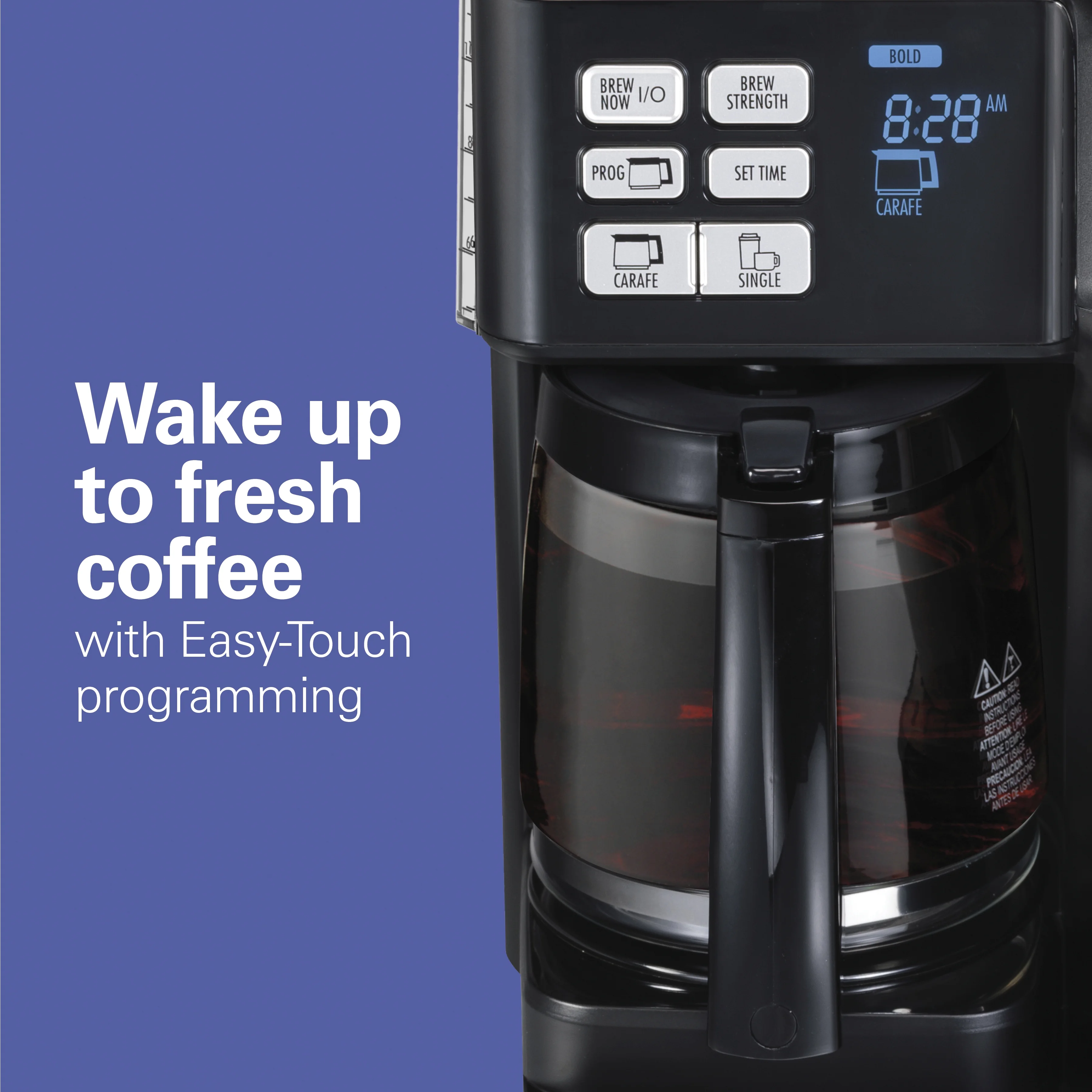 Hamilton Beach Flexbrew Coffee Maker, K Cup Pod Compatible Single Serve Coffee Maker & 12 - Cup Coffee Pot, Black