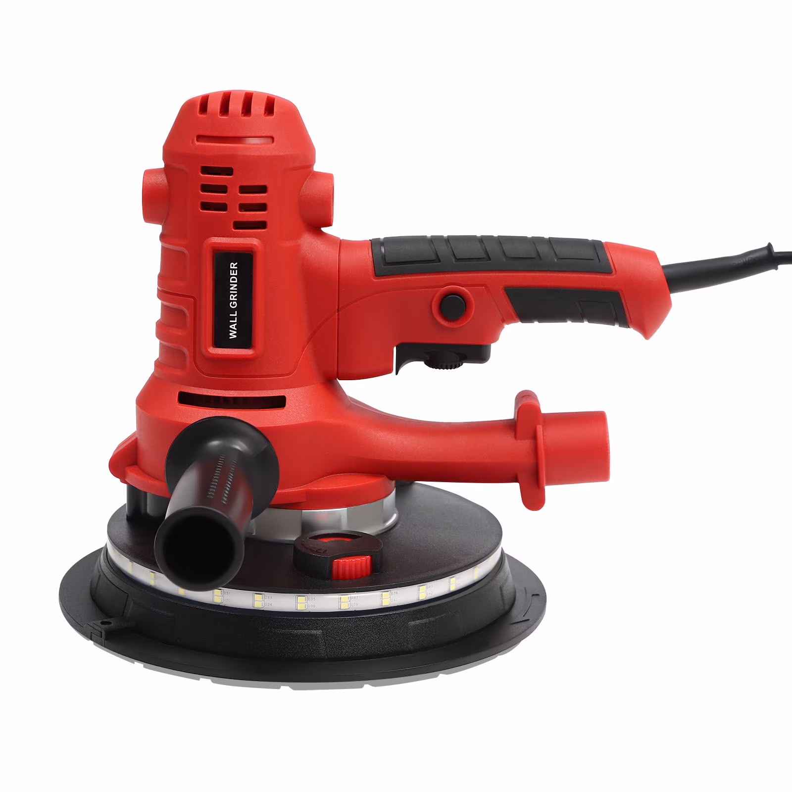 ChicHomey LED Light Equipped Orbital and Drywall Sander, 1200W, 7in Grinding Disc, 78.7in Hose, Adjustable Handle for Enhanced Comfort and Control