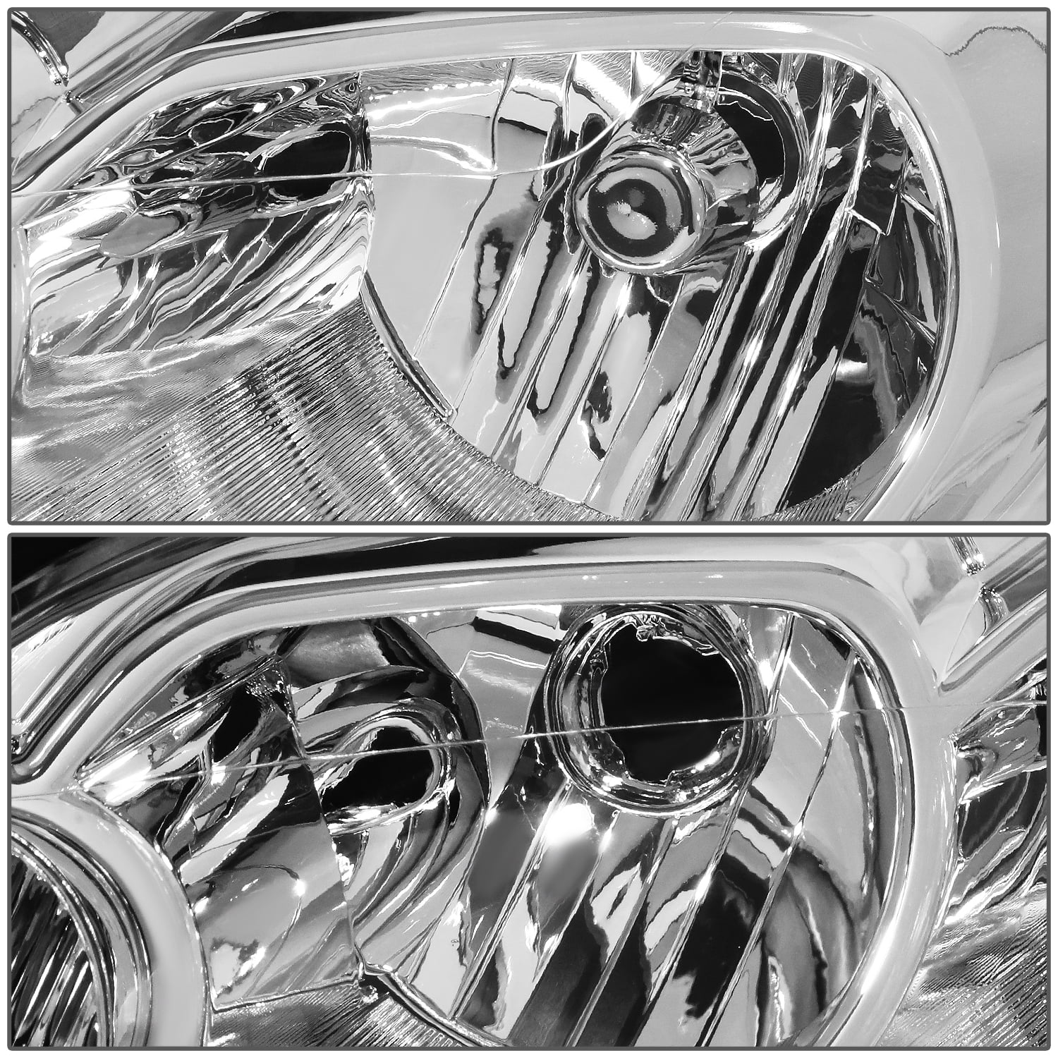 For 06-16 Chevy Impala Monte Carlo Chrome Amber Corner Headlight Lamp Pair - Image 5