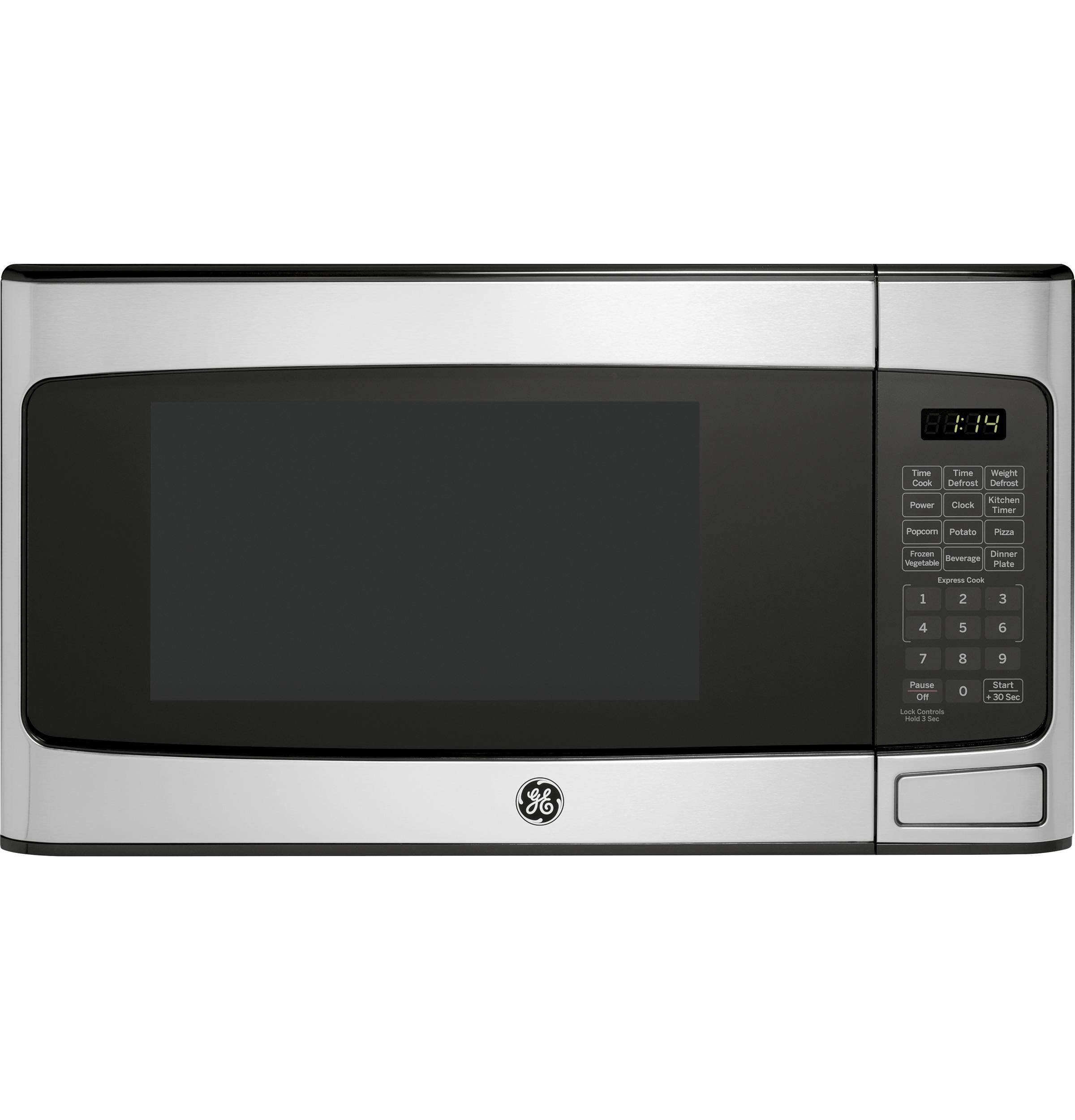 GE - 1.1 Cu. ft. Mid-Size Microwave - Stainless Steel