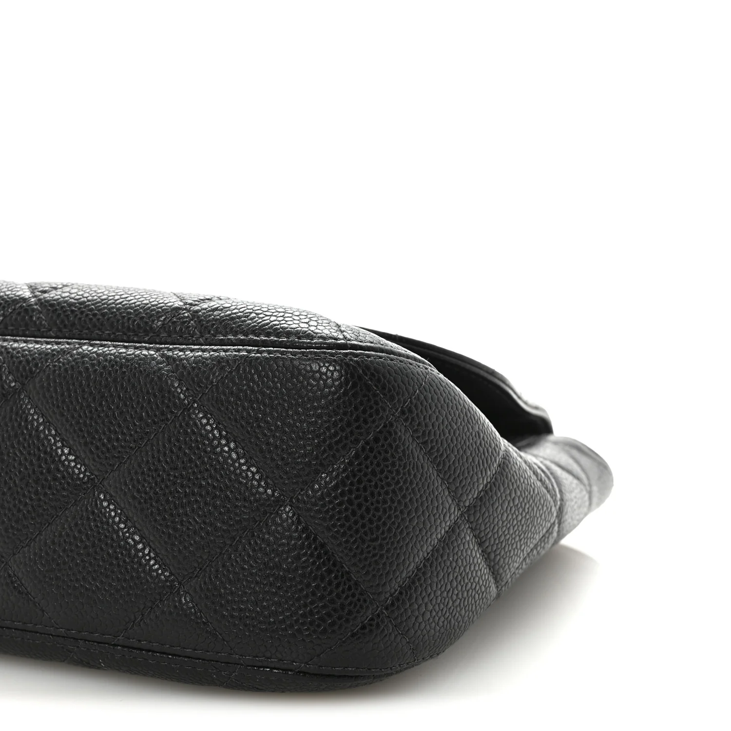 Caviar Quilted Jumbo Single Flap Black