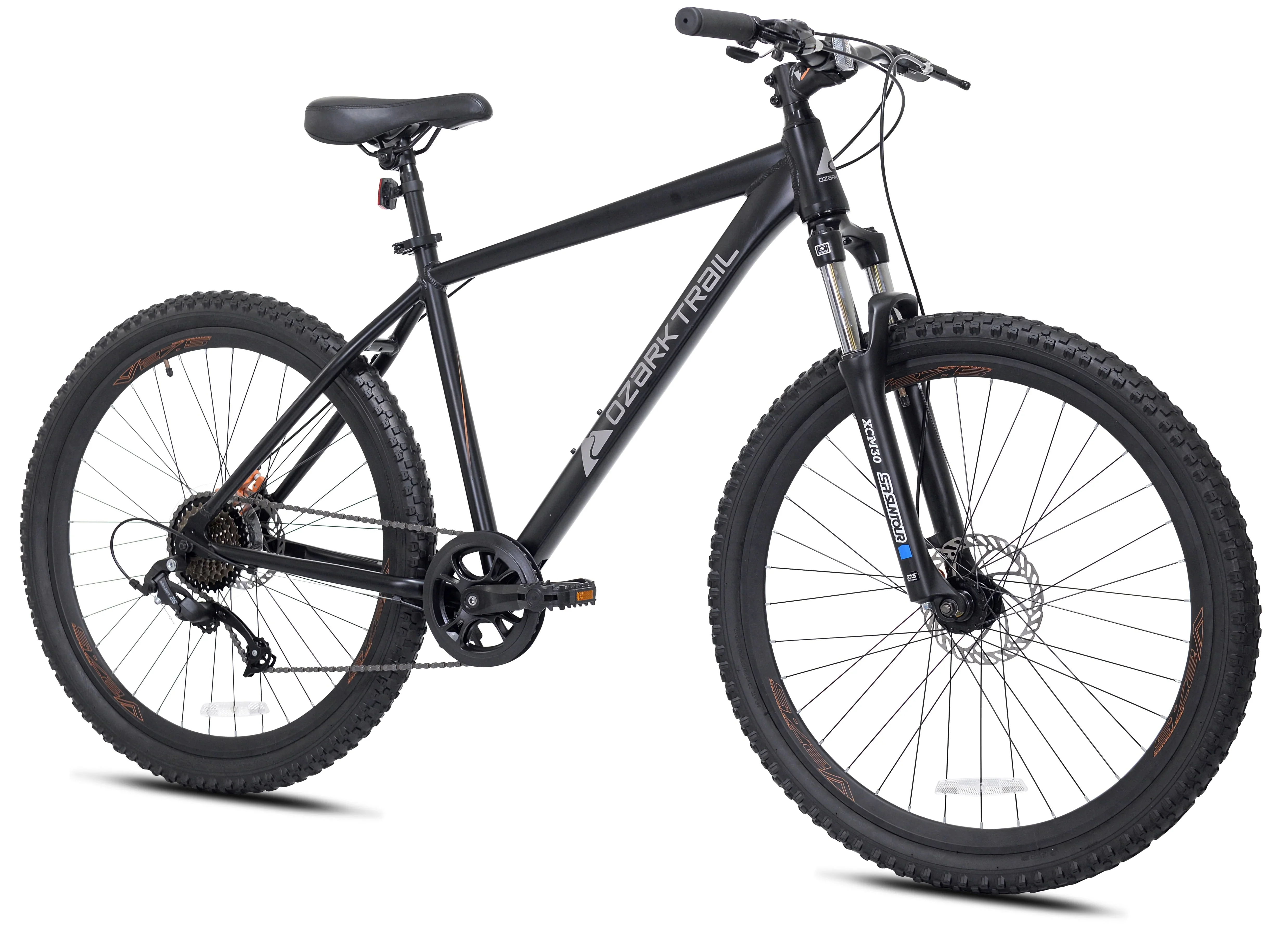 Ozark Trail 27.5 Vibe Mountain Bike, Medium Frame, Black, Adult, Unisex