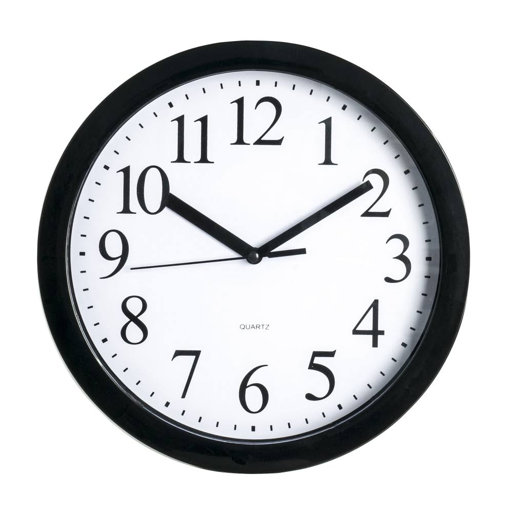 Realspace Round Quartz Analog Wall Clock, 9