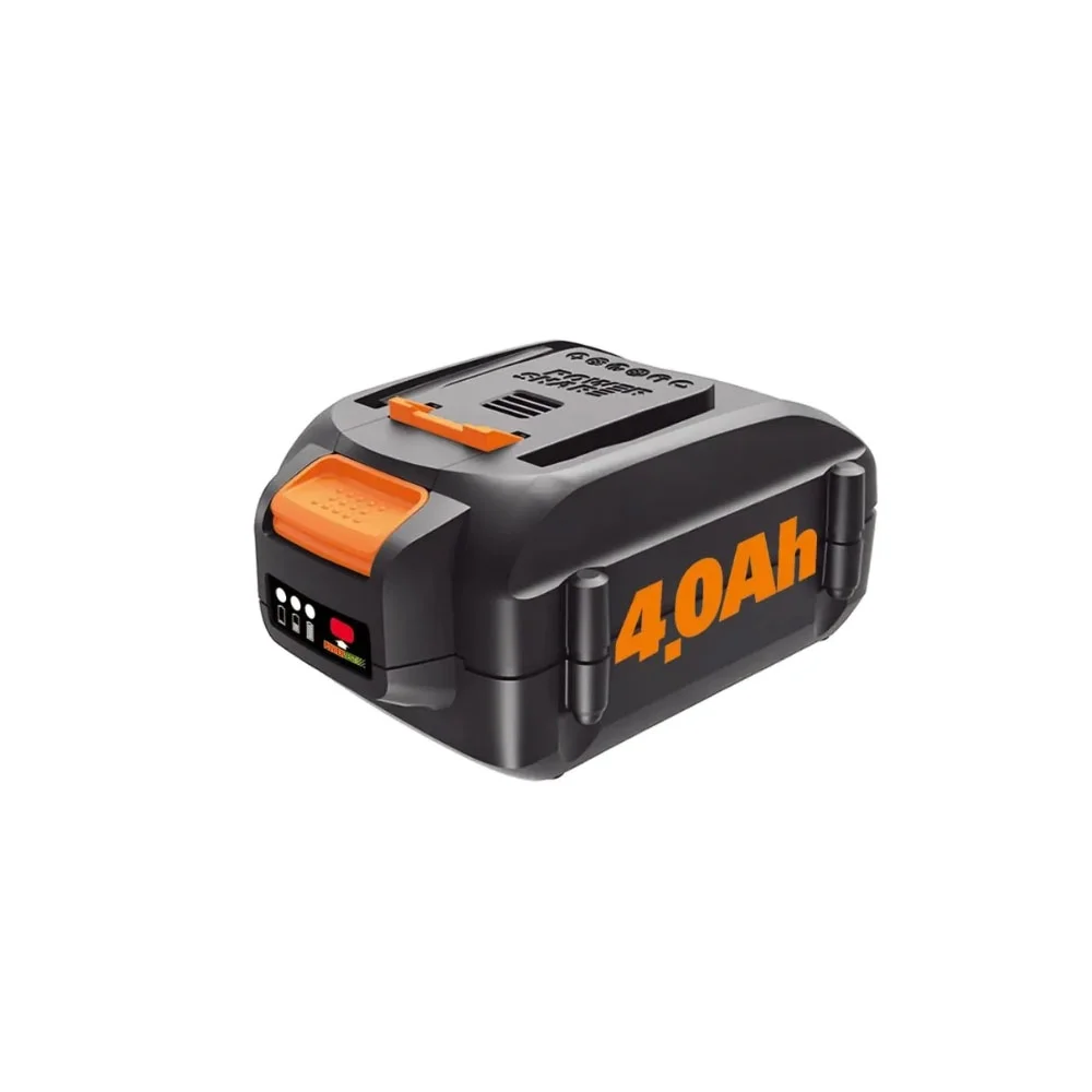Worx WA3578 20-Volt MaxLithium Power Share 4.0 Ah Rechargeable Battery, Black