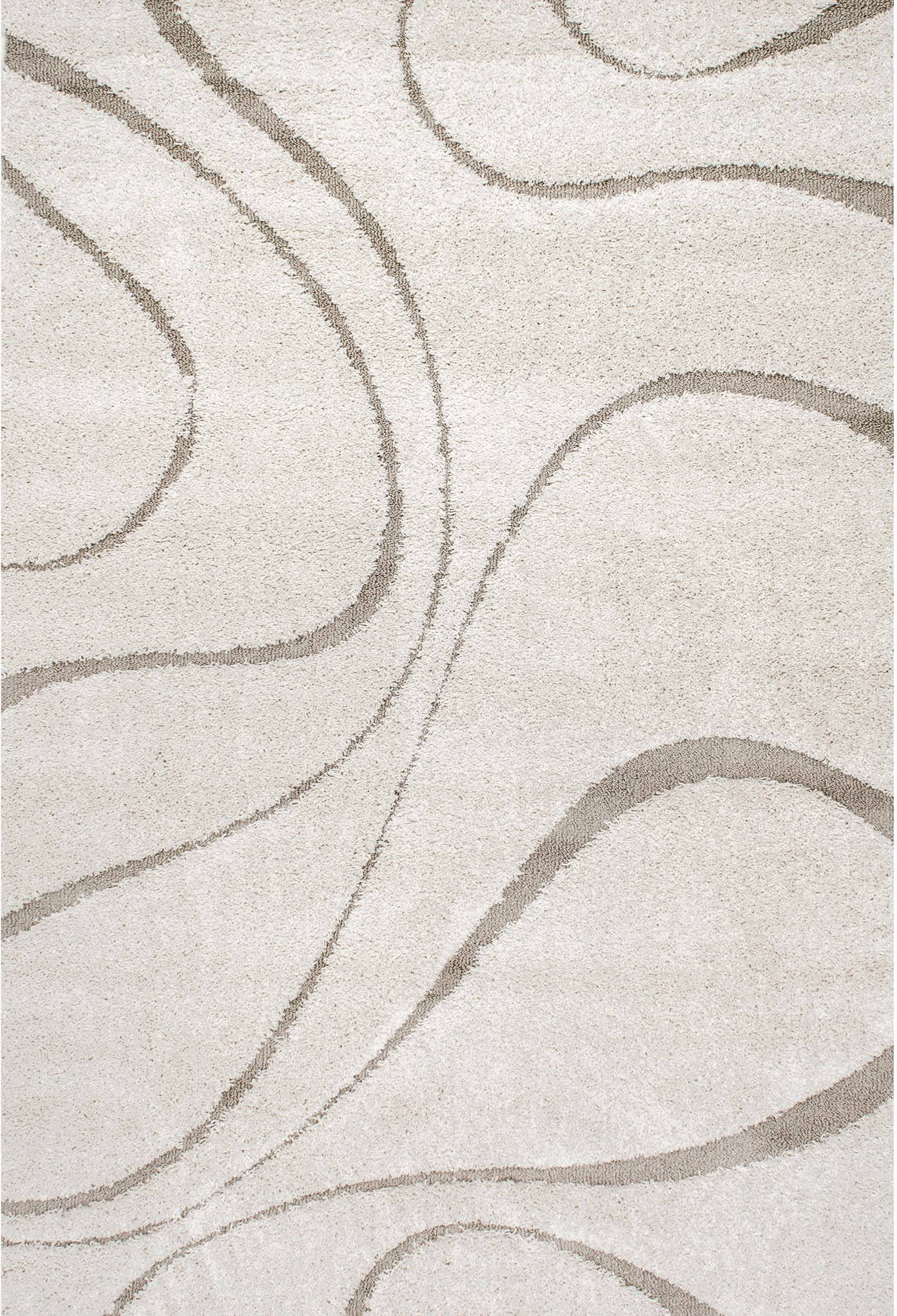 nuLOOM Carolyn Modern Shag Area Rug, 10' x 13', Cream
