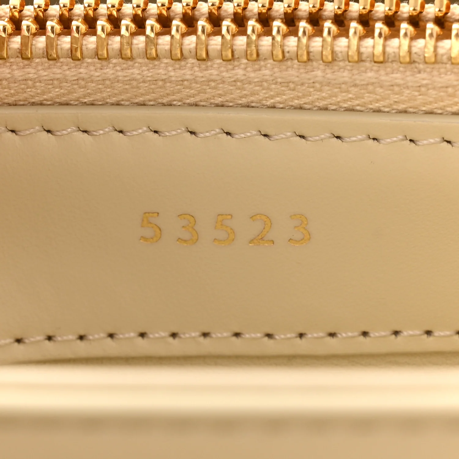 Satinated Calfskin Small 16 Top Handle Bag Beige