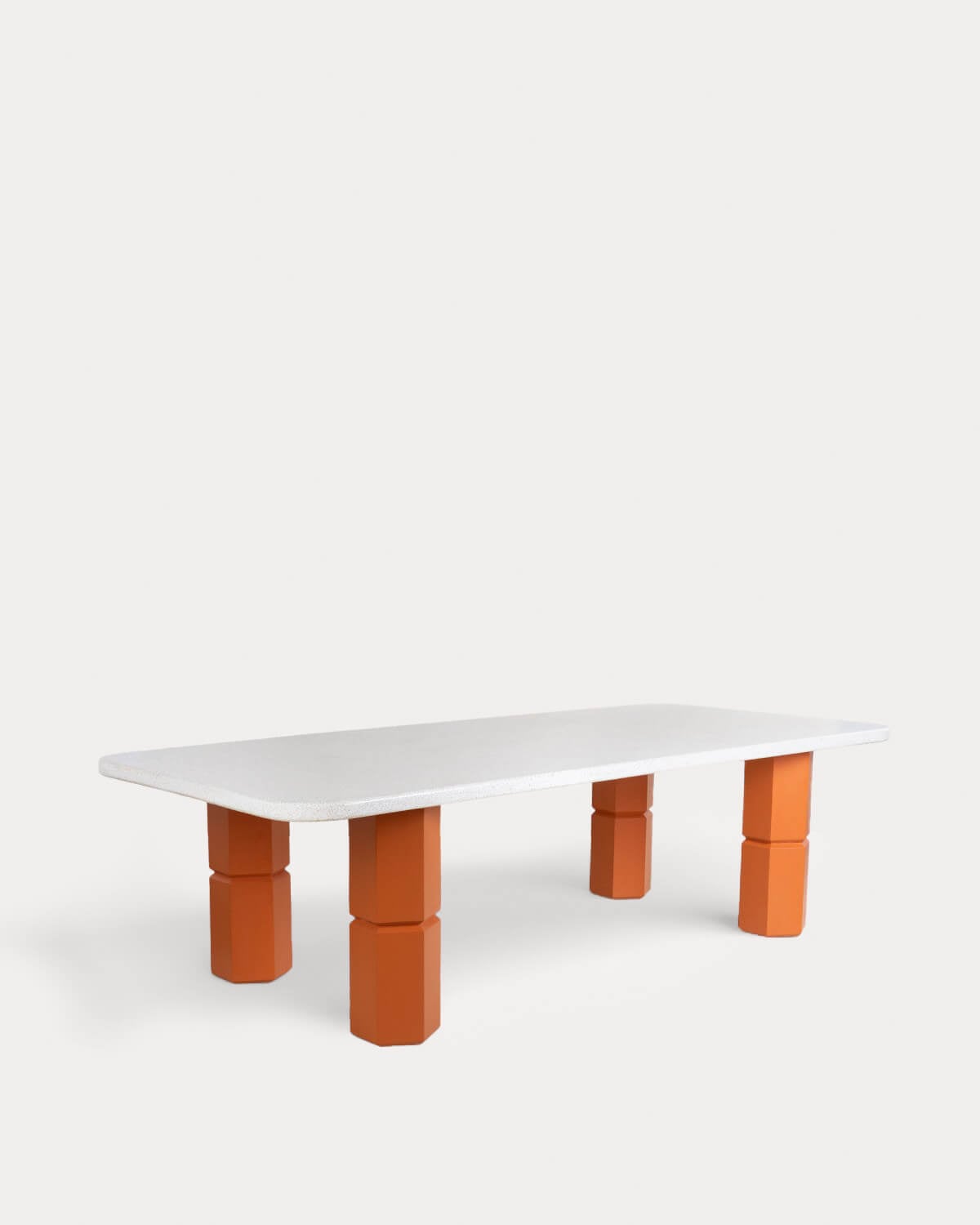Ixiar - Mesa de Exterior Rectangular de Terrazo y Madera de Acacia (270x120 cm) Ixiar