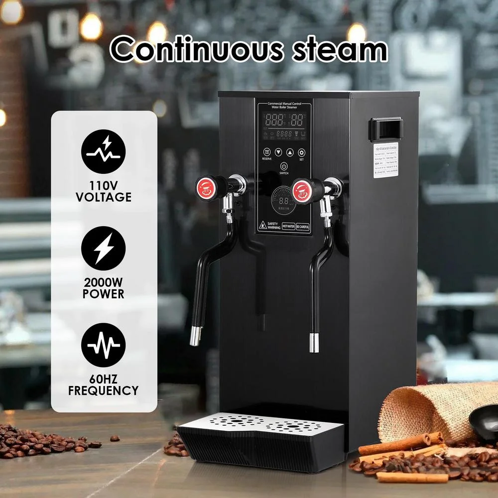 Commercial Milk Frother, 110V 1400W Automatic Foam Machine with LED Display for Coffee Shops (Black)(Black) - Image 5