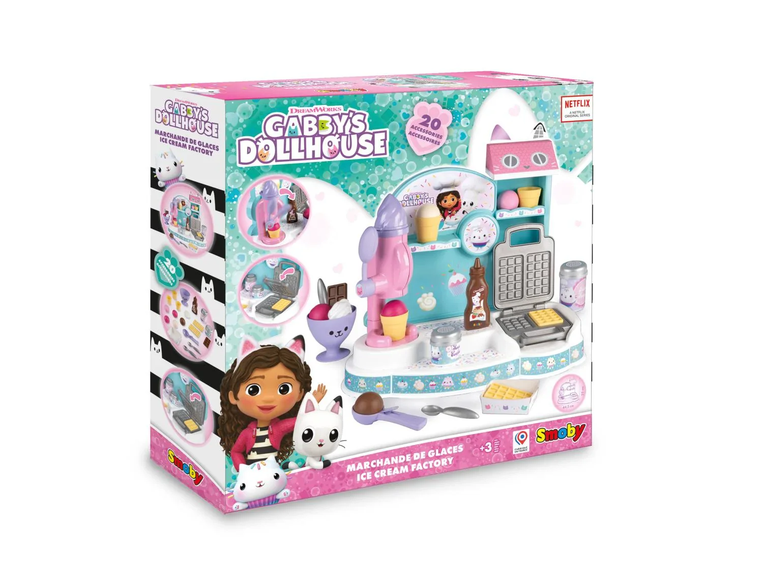 SMOBY Cuisine ou Marchand de glace Gabby et la Maison Magique