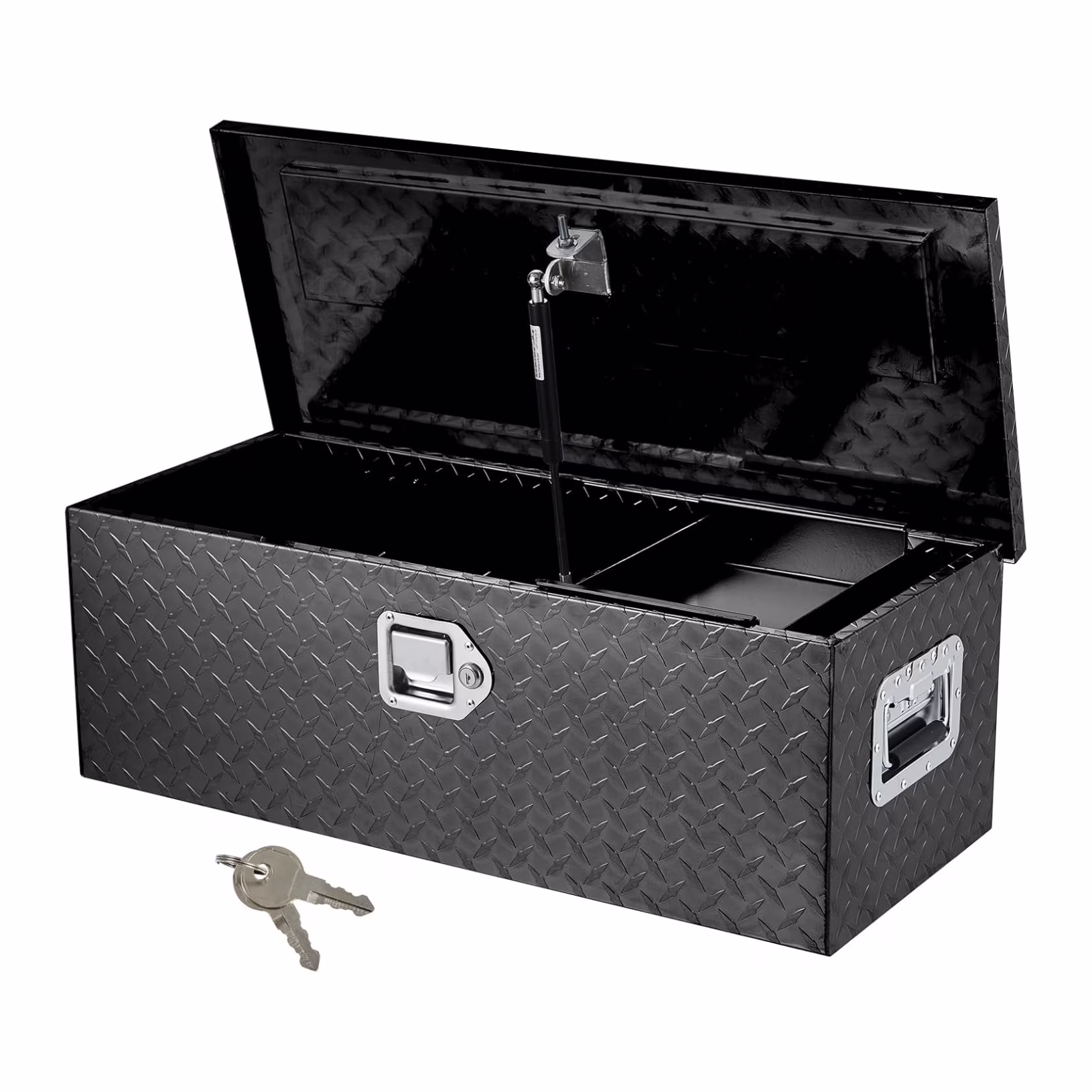 Aluminum Truck Tool Box, Truck Bed Storage Box with Security Lock and Wider Handles, Heavy Duty Waterproof Tool Box Organizer Chest for Pick Up Truck Rv Trailer