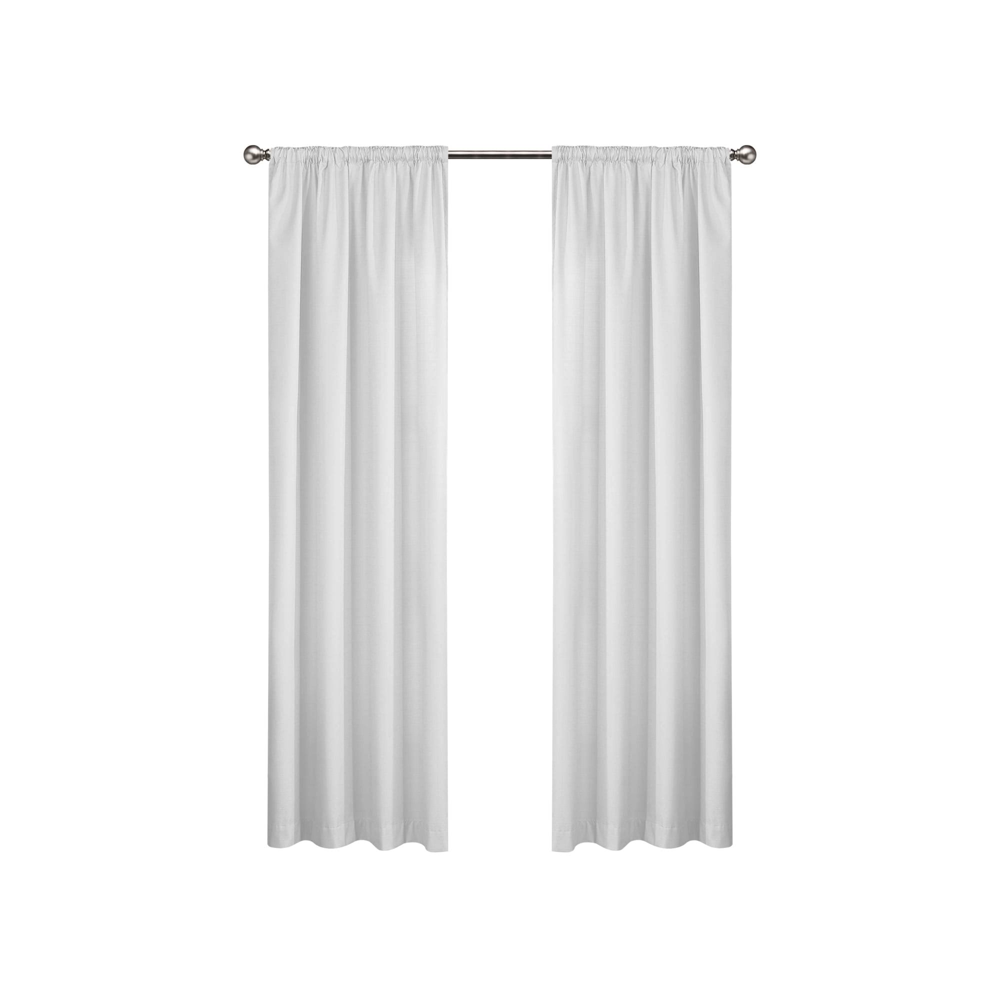 Eclipse Draft Stopper Window Curtain Panel, Size: 42 x 84, White