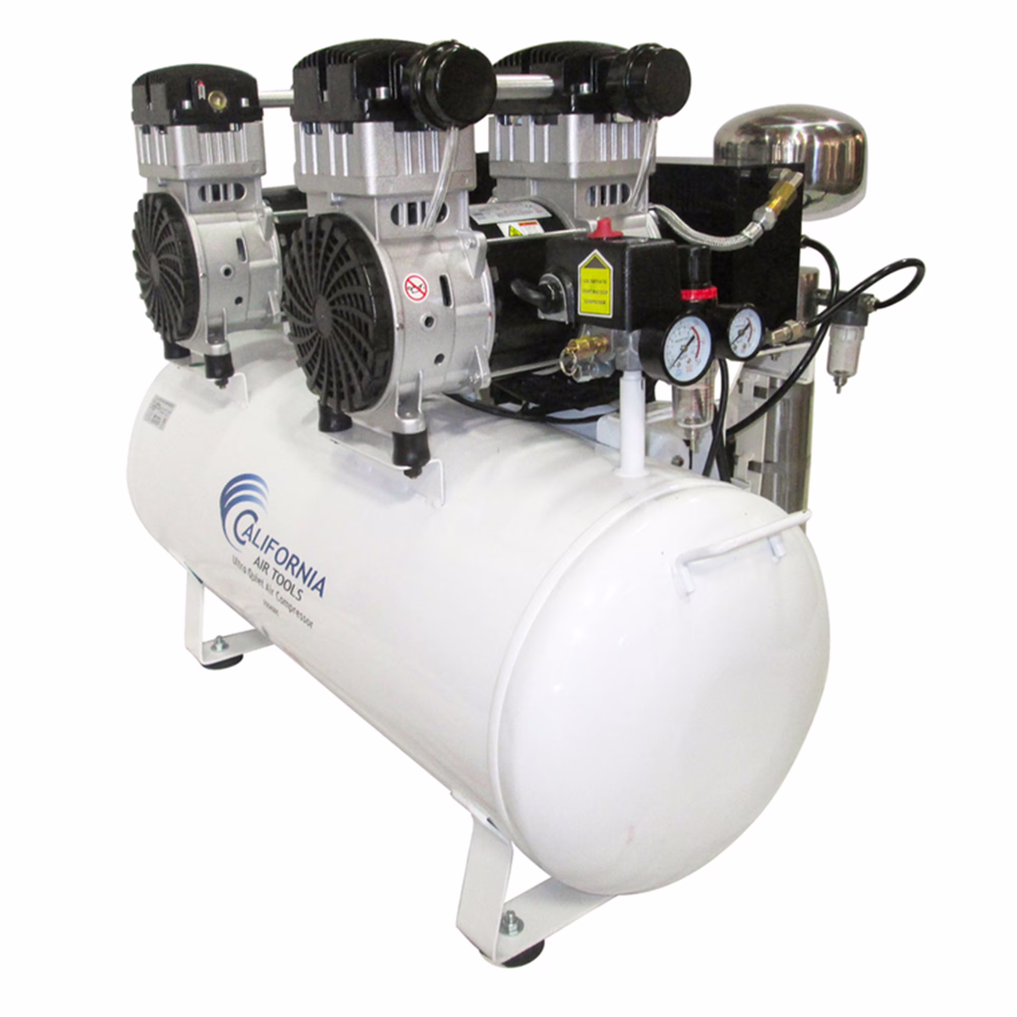 4 HP 20 Gallon 20040DCAD Ultra Quiet and Oil-Free Hot Dog Air Compressor with Air Dryer