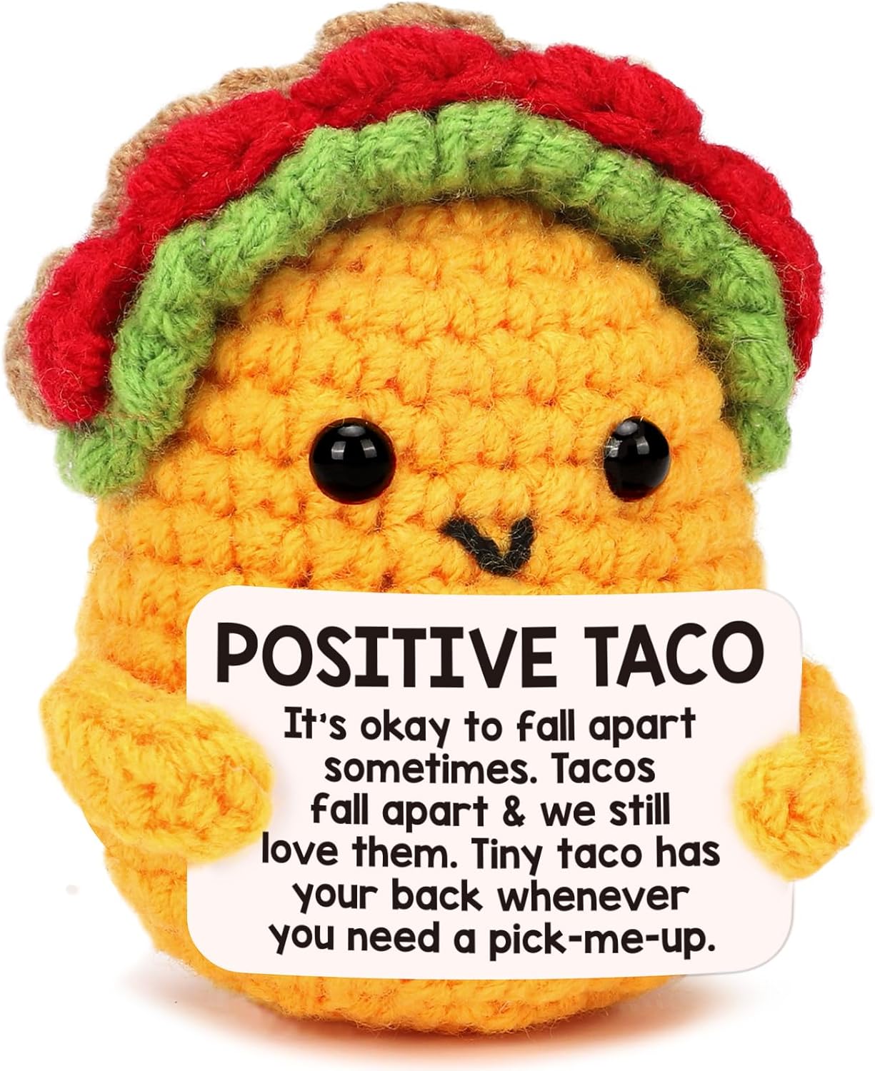Positive Crochet Taco Christmas Birthday Gifts