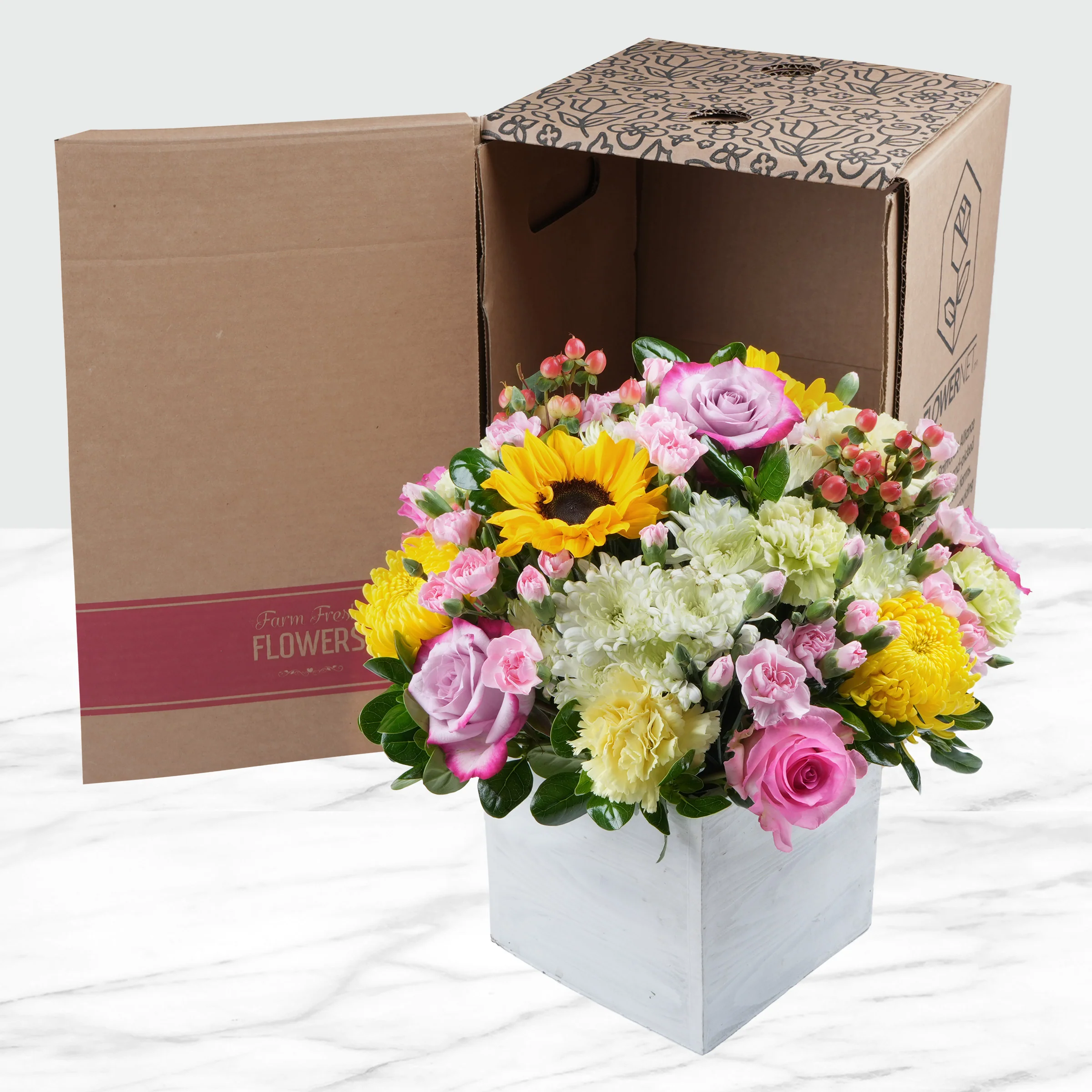 Easter Enchanted Garden Fresh Cut Floral Arrangement, 35-stems