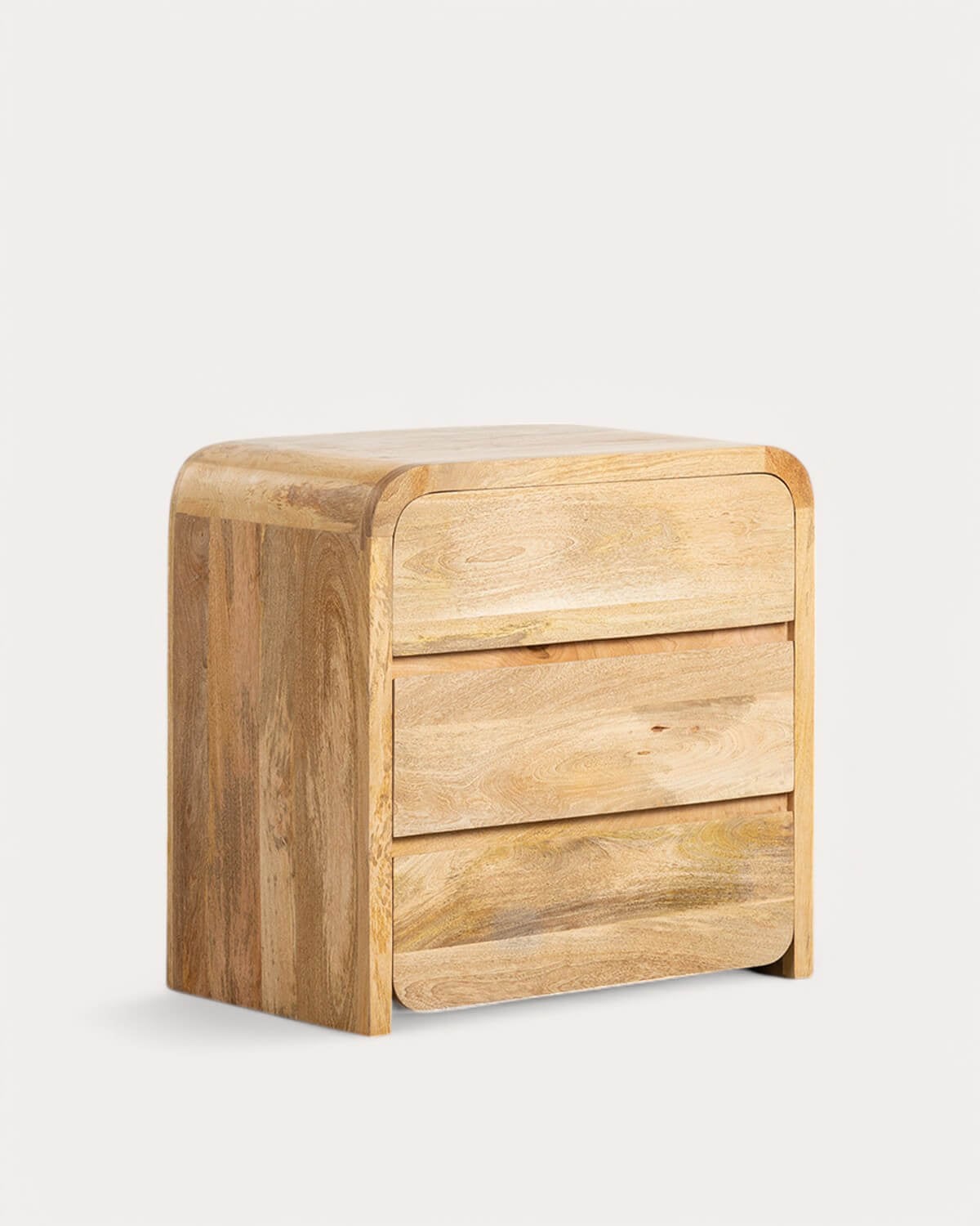 Vanile - Cómoda Cajonera con 3 Cajones de Madera de Mango Vanile