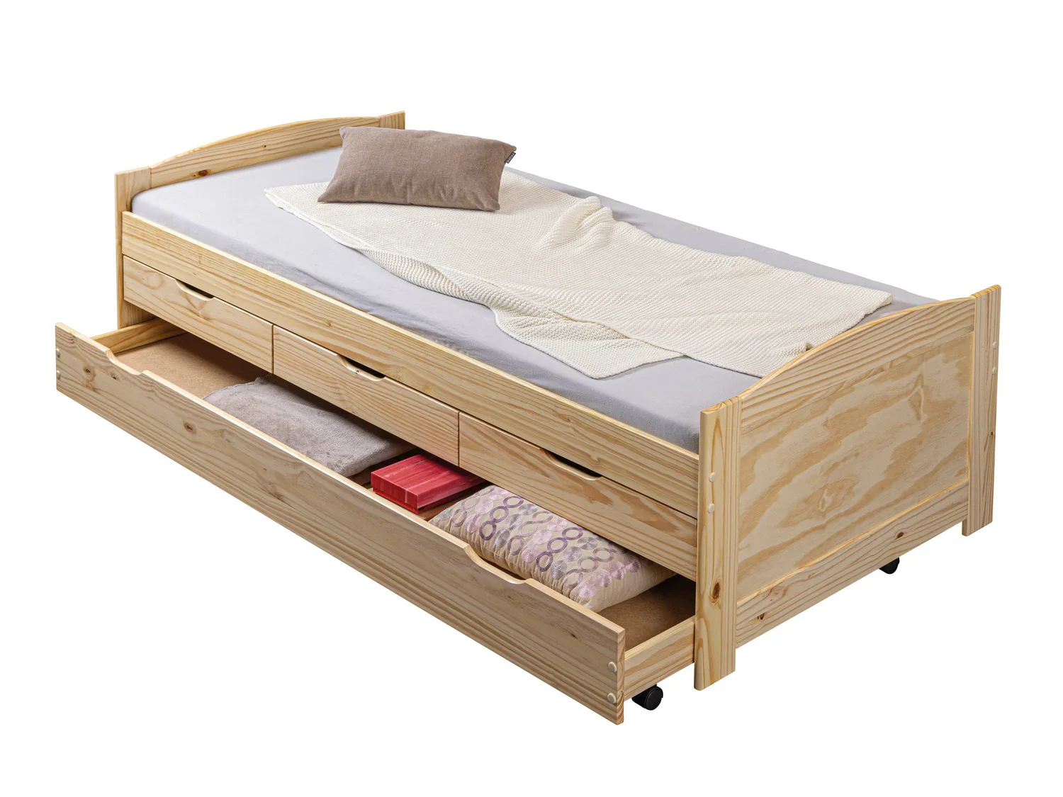 Inter Link Lit banquette 3 tiroirs, 205 x 63 x 96 cm