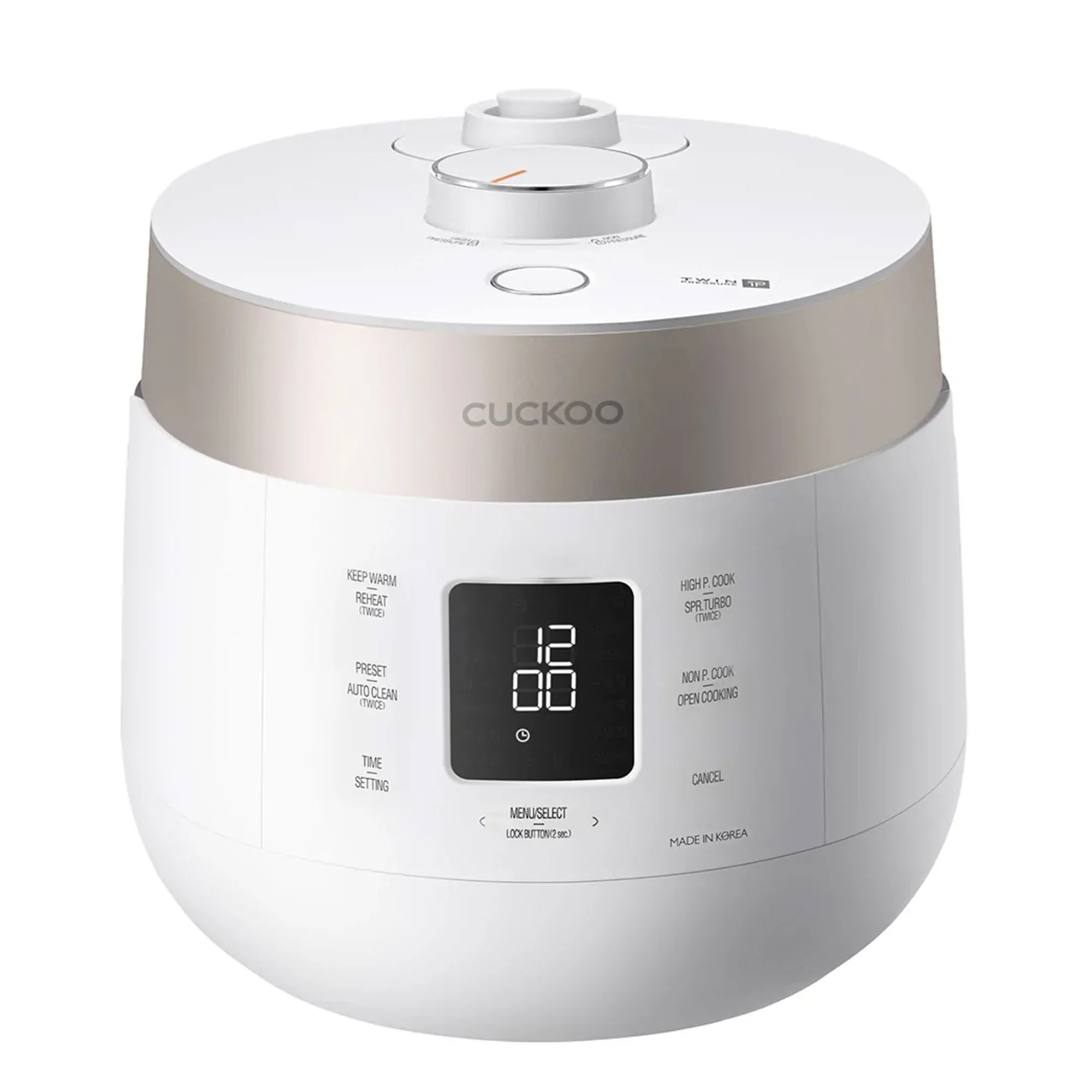 Open Box 6 Cup Twin Pressure Rice Cooker/Warmer W/ Nonstick Inner Pot, White