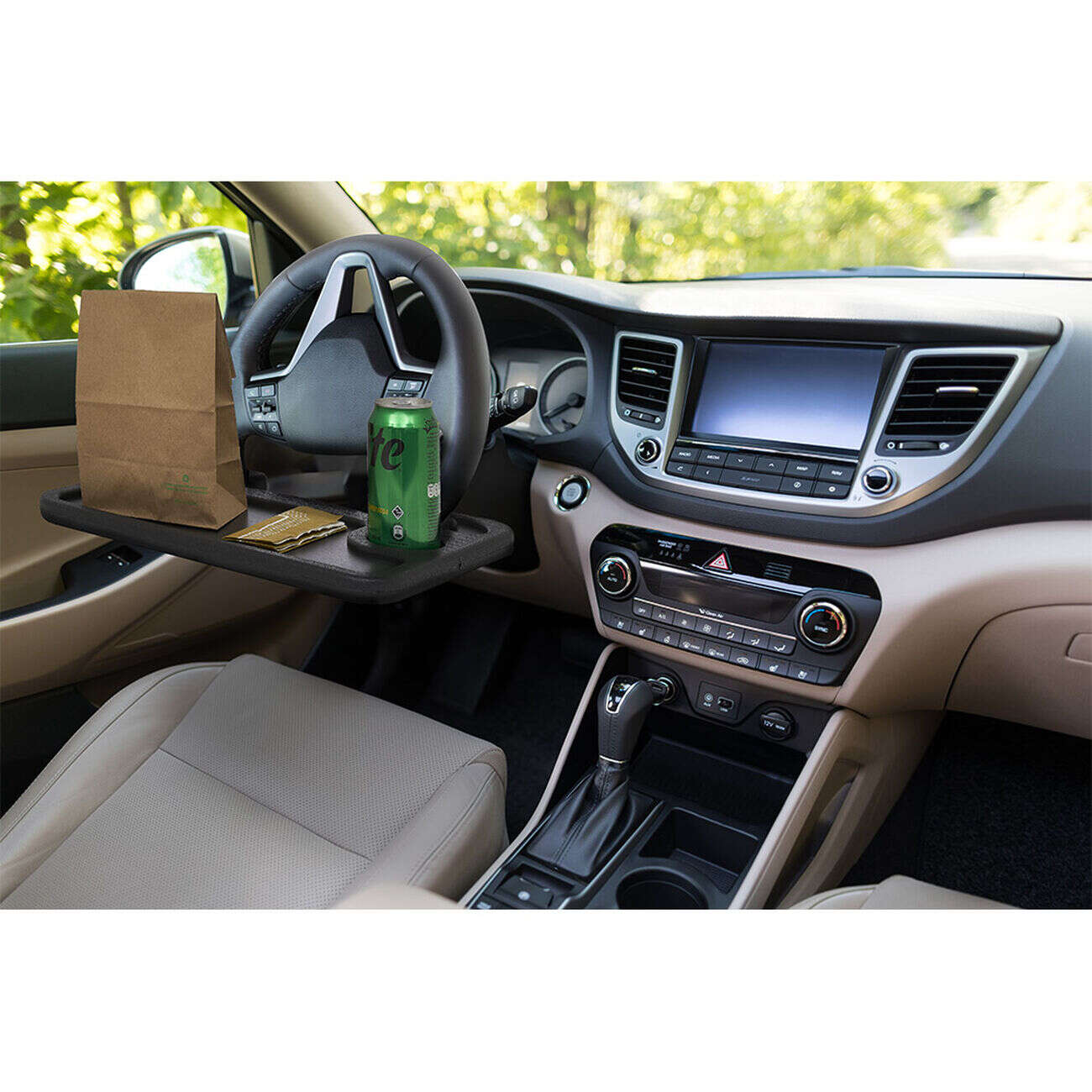 Plateau pour volant de voiture 2 en 1